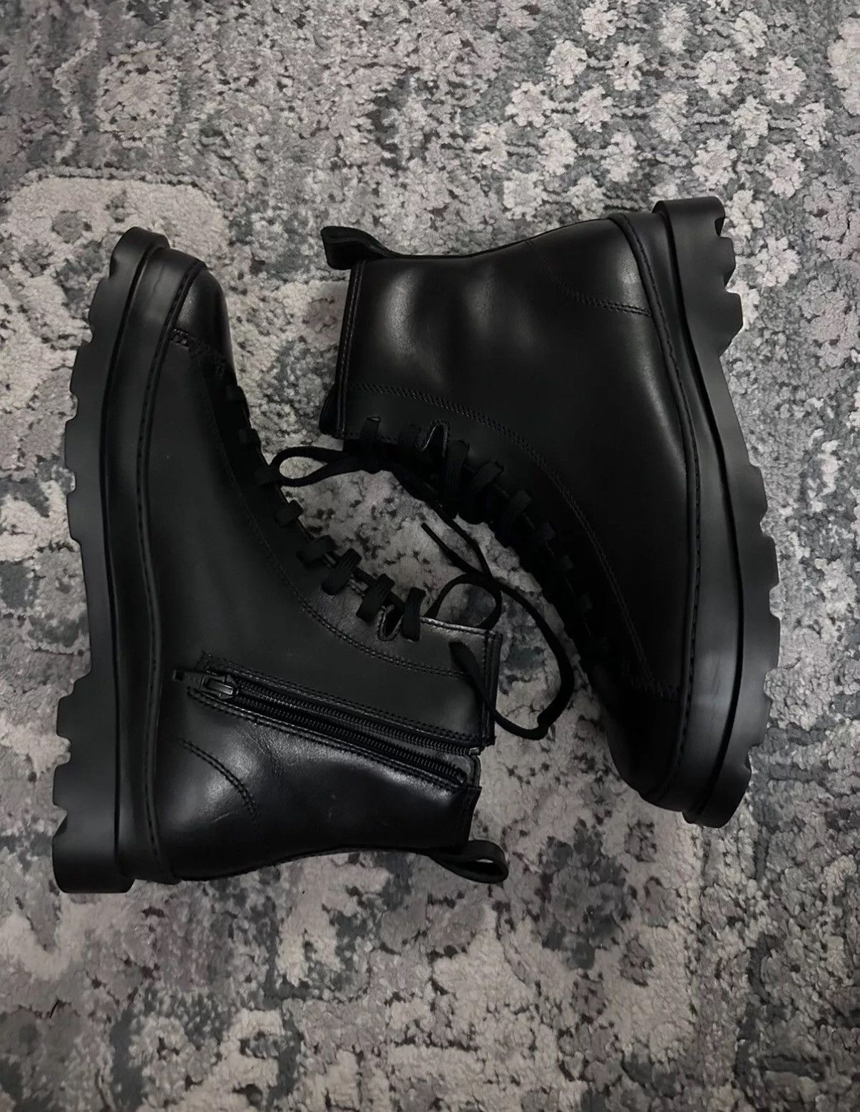 Camper Brutus Men’s Boots Black Leather New Size 41 EU 8US