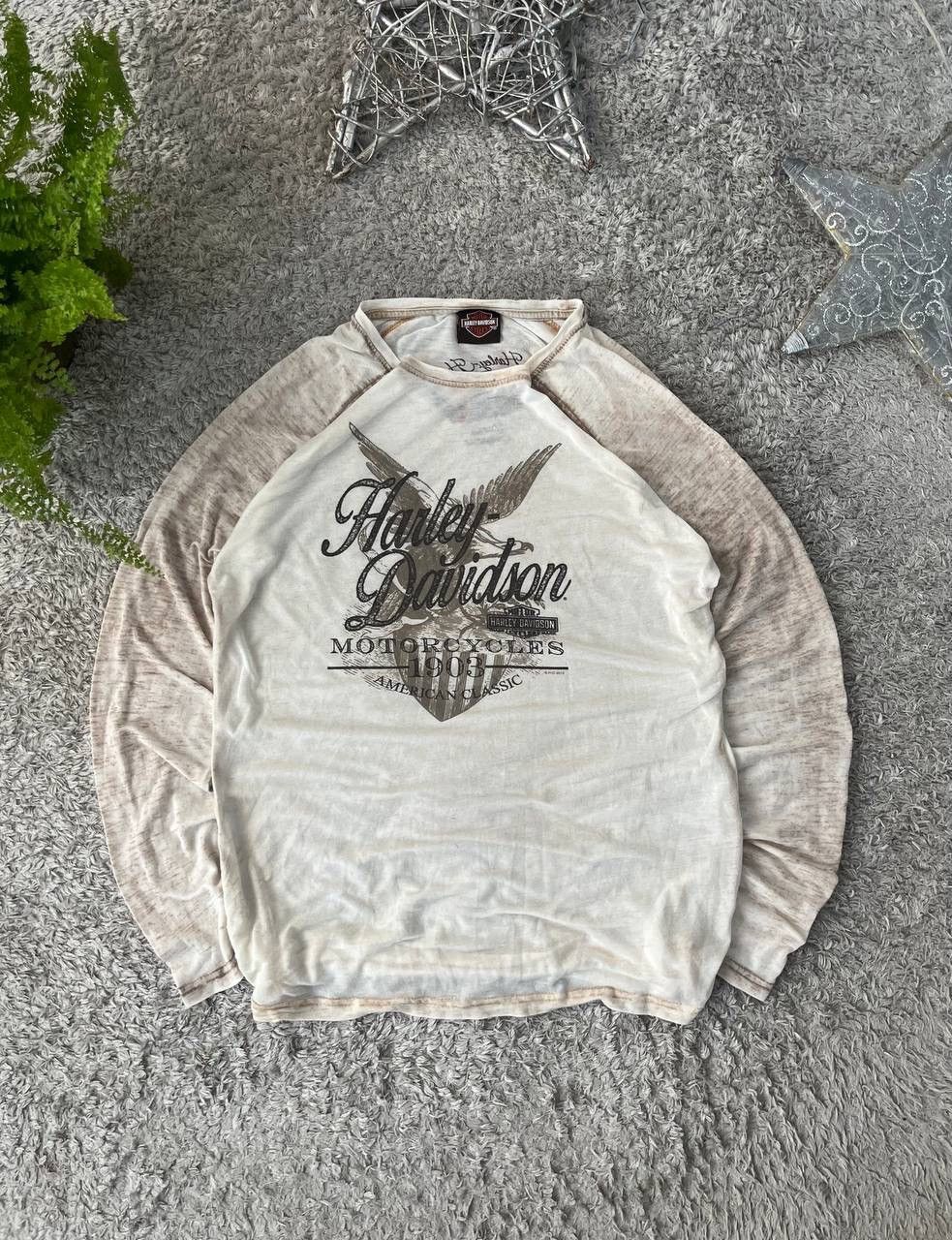 Harley Davidson × Vintage Harley Davidson Long-sleeve Vintage Streetwear Big Logo Rare Size US M / EU 48-50 / 2 - 1 Thumbnail