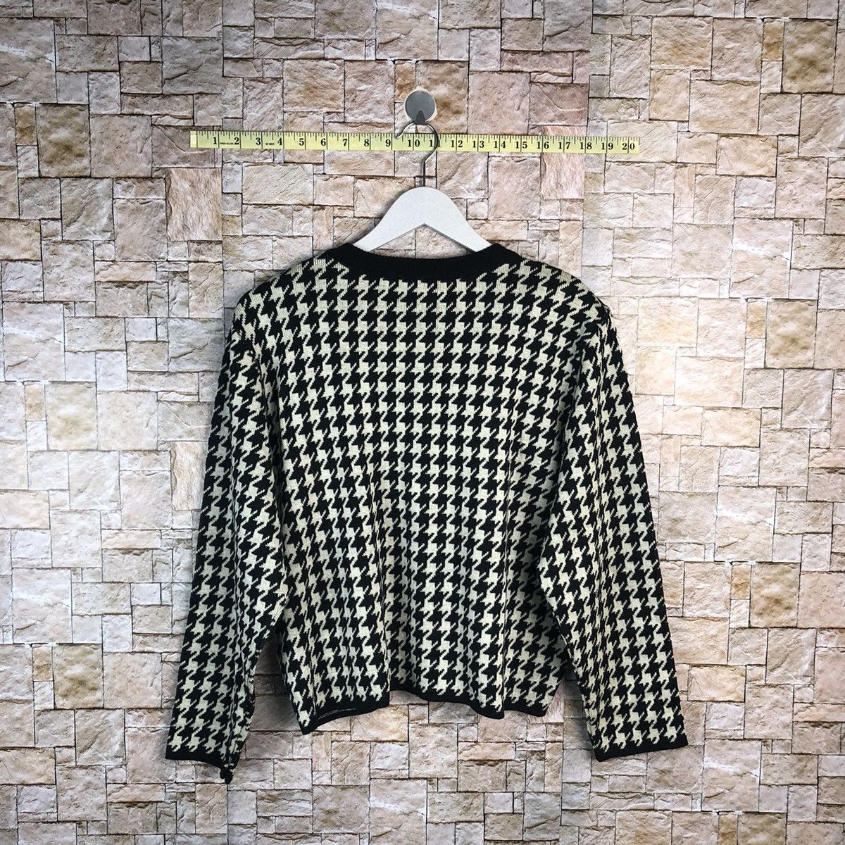 Japanese Brand Metal Toe Black Cardigan Knitwear #A935 Size M / US 6-8 / IT 42-44 - 14 Thumbnail