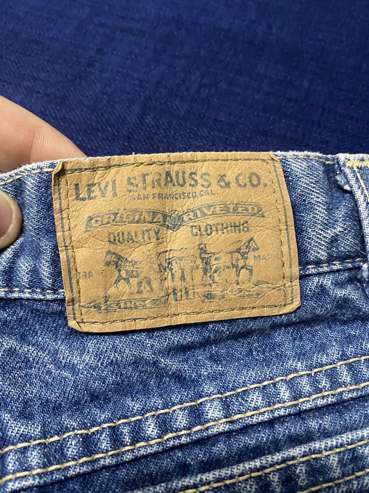 Levi's Vintage Clothing × Vintage Vintage Levi Strauss orginal riveted denim rare jeans 80s Size 34" / US 12 / IT 48 - 10 Thumbnail