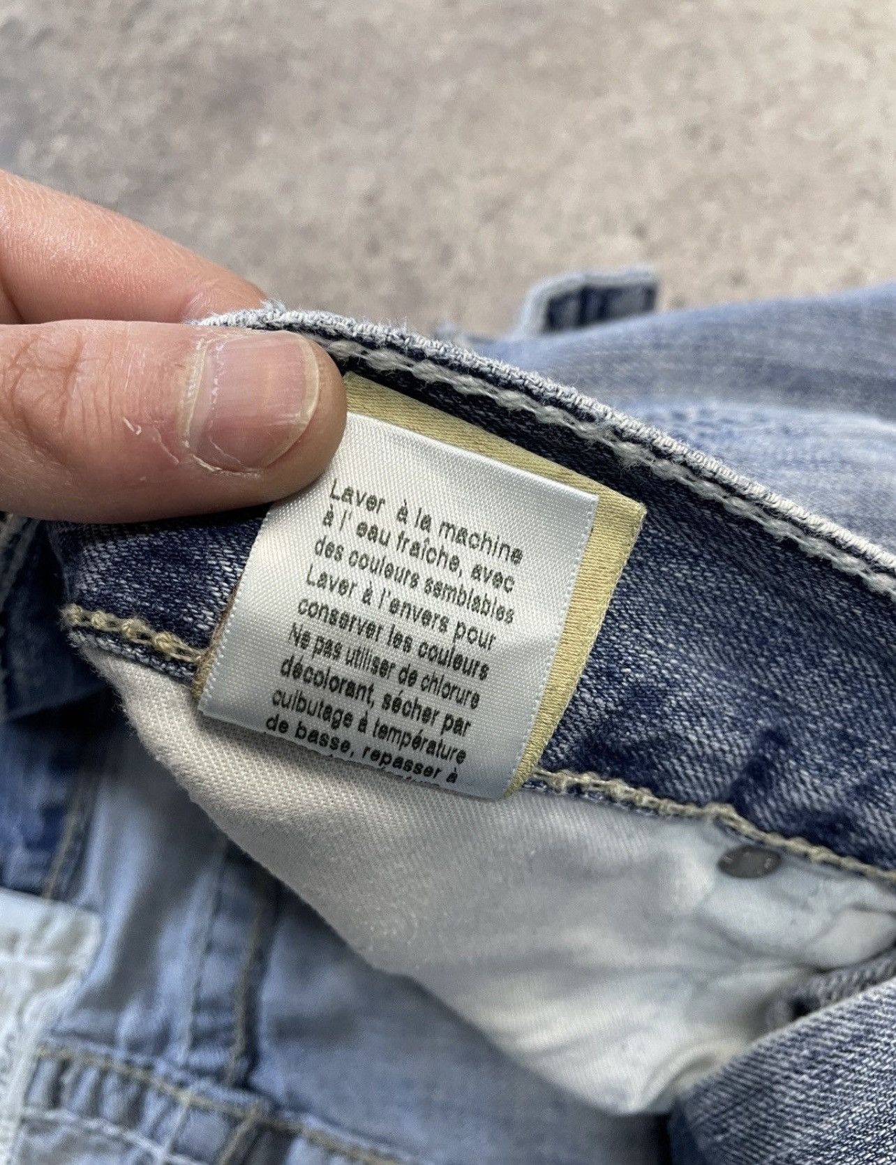 True Religion Vintage Y2K Big Star Like True Religion Y2K Distressed Jeans Size US 36 / EU 52 - 20 Thumbnail