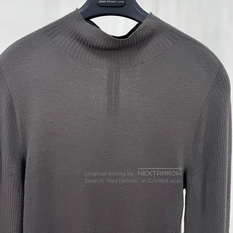 Rick Owens Rick Owens Mainline grey wool knit long sleeves Size US S / EU 44-46 / 1 - 3 Thumbnail