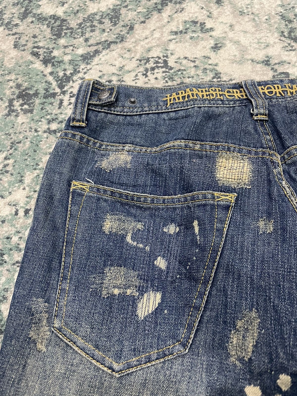 Other Of The Neige Style Distressed Flare Denim Jeans Size US 32 / EU 48 - 17 Thumbnail