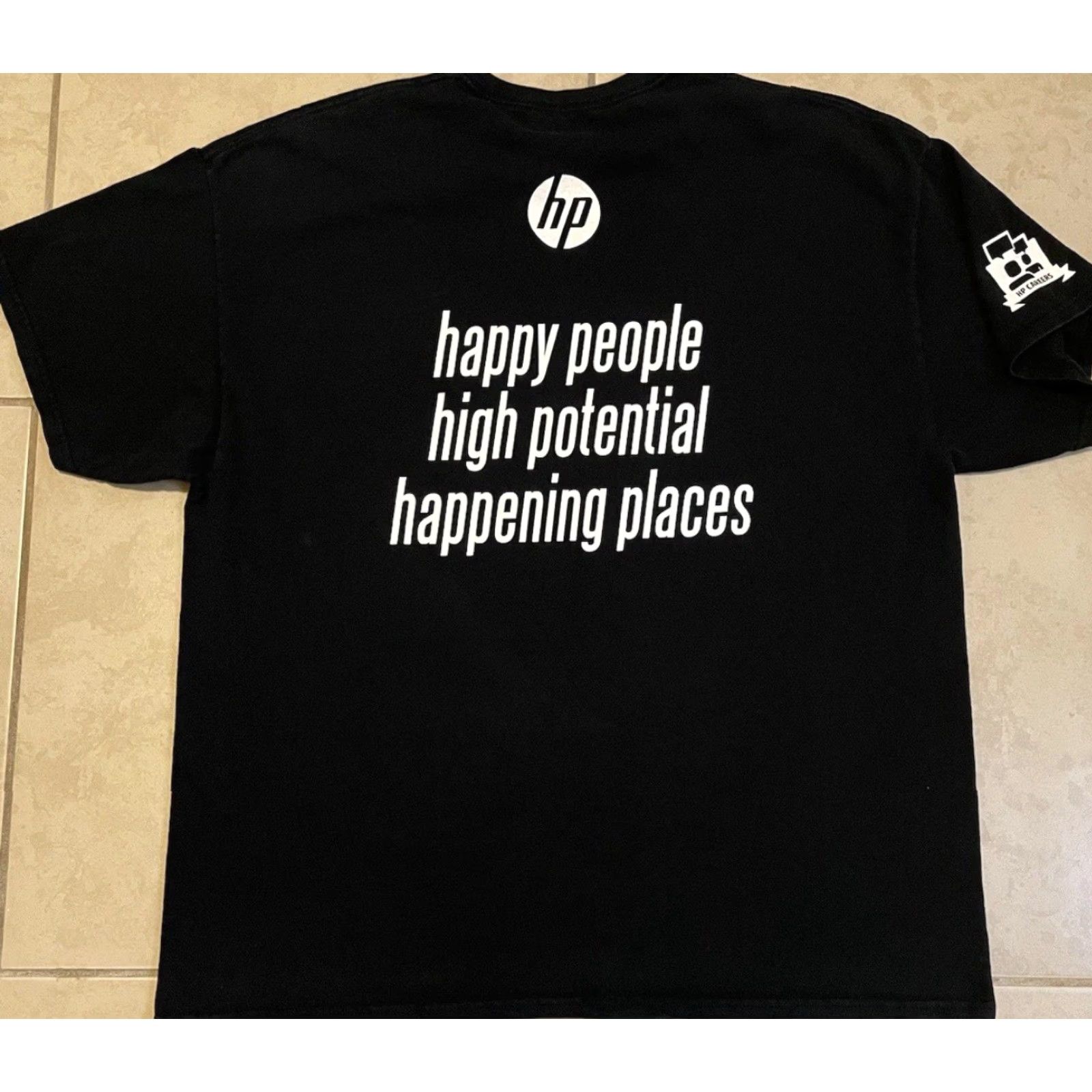 Apple Vtg HP Intel Faded Promo Shirt 2X Black Cotton Microsoft Crew Neck Short Sleeve 2XL Mens Vintage 90s Grunge California Geek Tech USA Promo Shirt Size US XXL / EU 58 / 5 - 2 Thumbnail