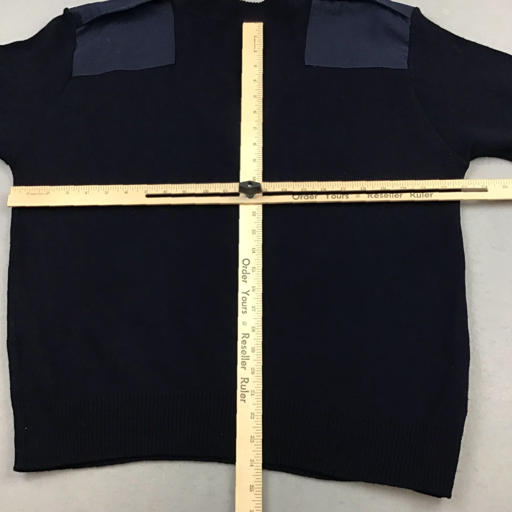 Commando SFKM Sweater Men XL Blue V-Neck Elbow Patch Pullover Size US XL / EU 56 / 4 - 5 Thumbnail