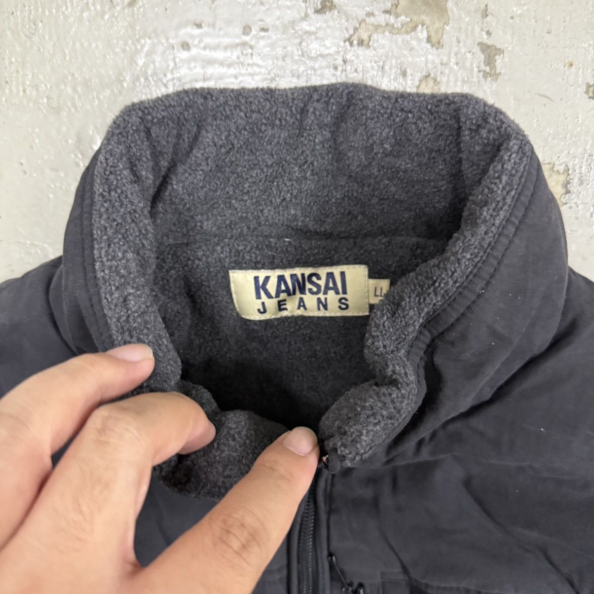 Kansai Yamamoto Kansai Jeans By Kansai Yamamoto Fleece Puffer Jacket Thrash Size US L / EU 52-54 / 3 - 2 Thumbnail
