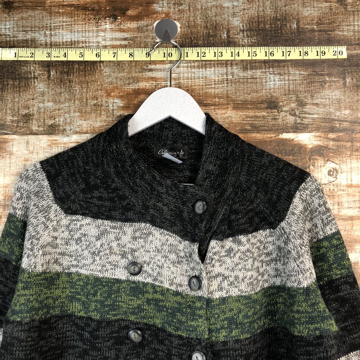 Japanese Brand Collection Ki Stripe Knitwear like coogi #A2308 Size US M / EU 48-50 / 2 - 4 Thumbnail