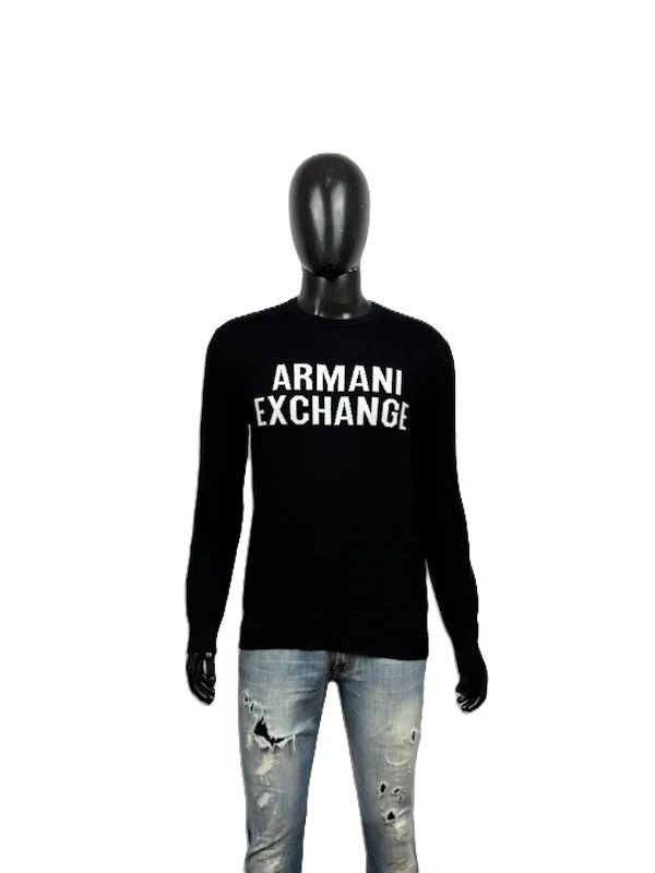 Armani Exchange Maglione Armani Exchange Uomo Nero M Pullover Size US M / EU 48-50 / 2 - 1 Thumbnail