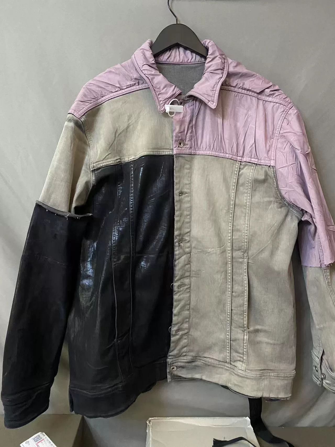 Rick Owens Rick Owens Patchwork Pink Light Jacket S Men Size US S / EU 44-46 / 1 - 1 Thumbnail