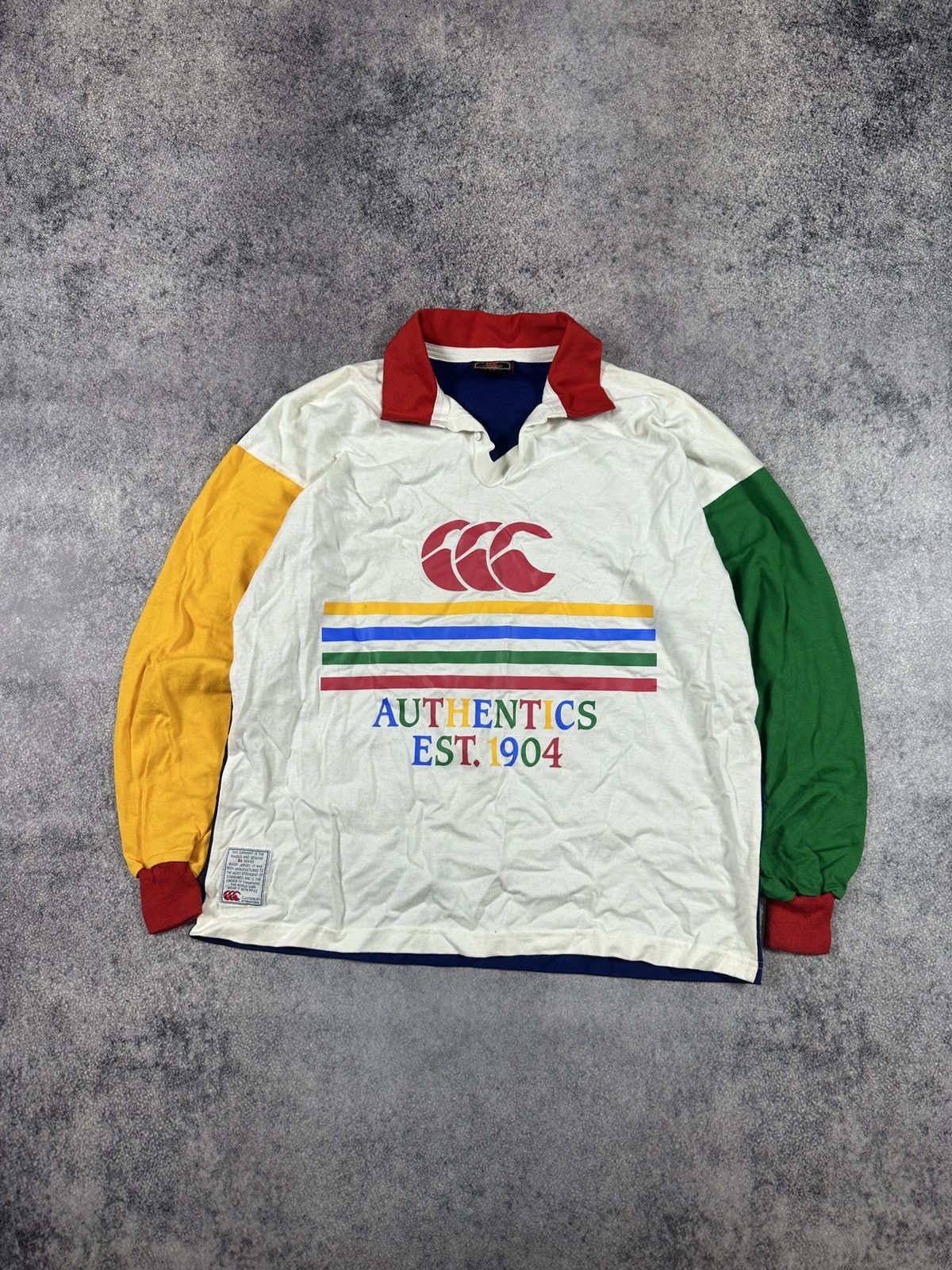 Canterbury of New Zealand Vintage Canterbury Big Logo Rugby Jersey Rare XL Casual Size US XL / EU 56 / 4 - 1 Thumbnail