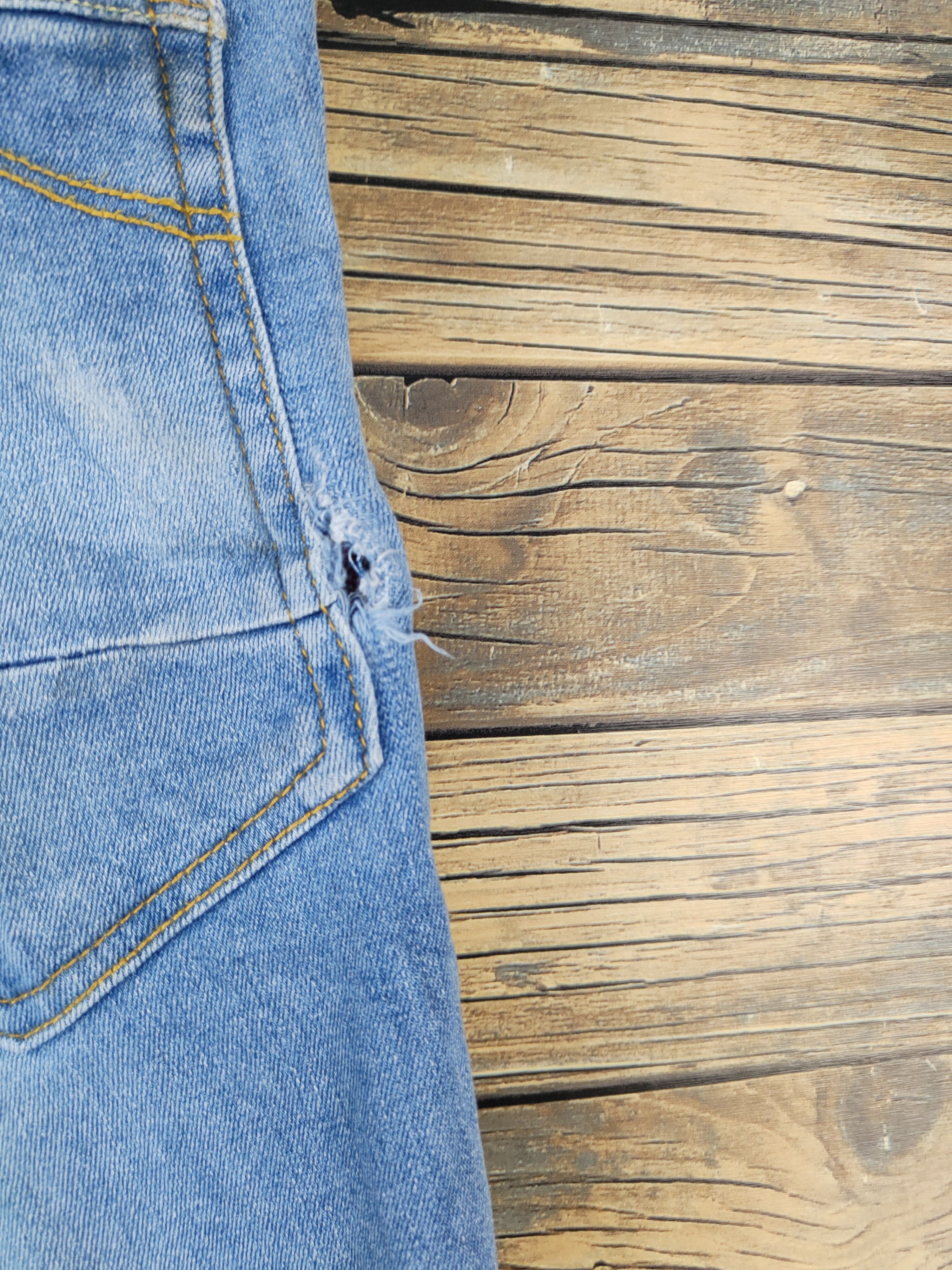 Japanese Brand Blue Monster Blue Distressed Ripped Jeans #W1951 Size US 32 / EU 48 - 9 Thumbnail