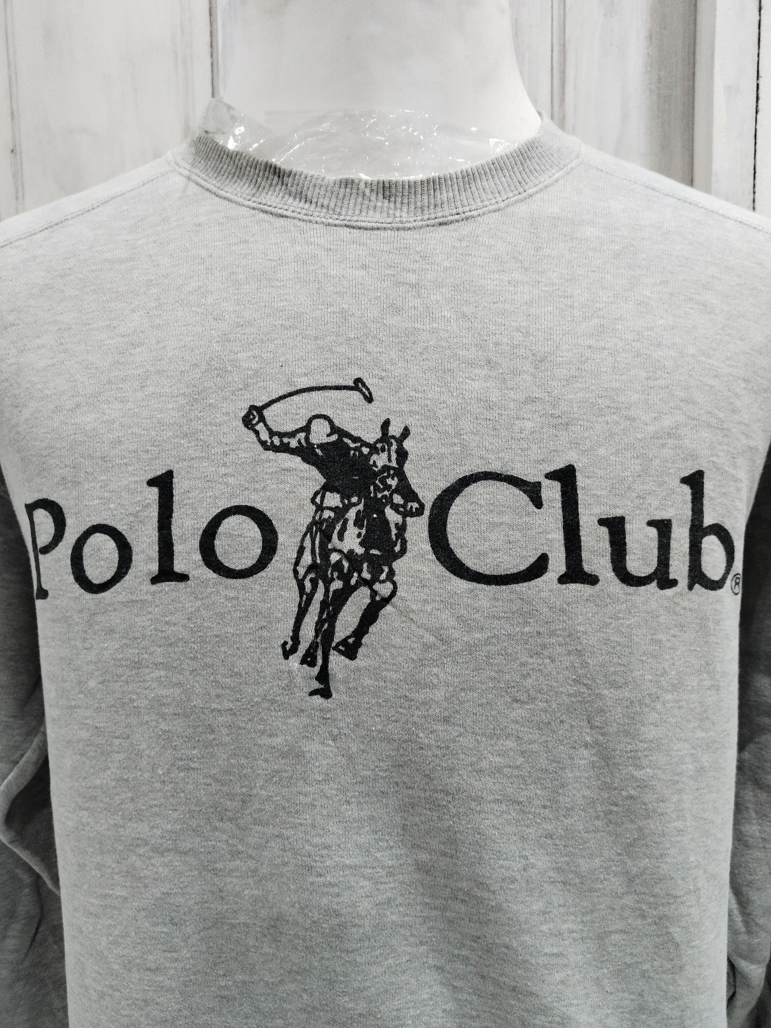 Polo Ralph Lauren × Vintage Polo Club Big Logo Sweatshirt Size US M / EU 48-50 / 2 - 2 Thumbnail