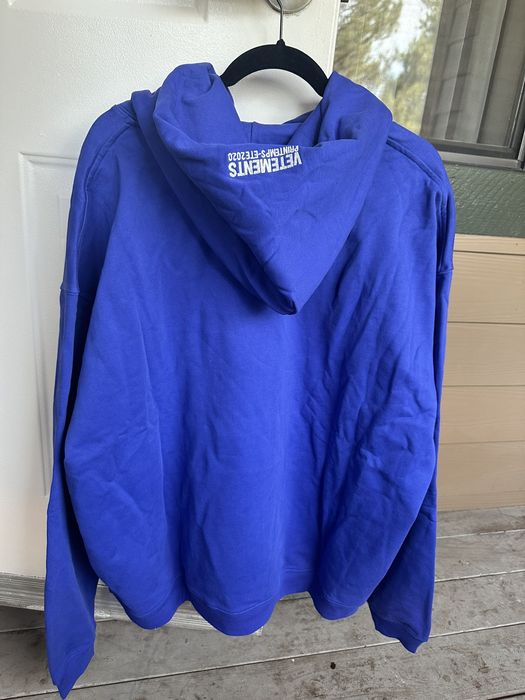 Vetements Vetements Ecstasy hoodie blue | Grailed