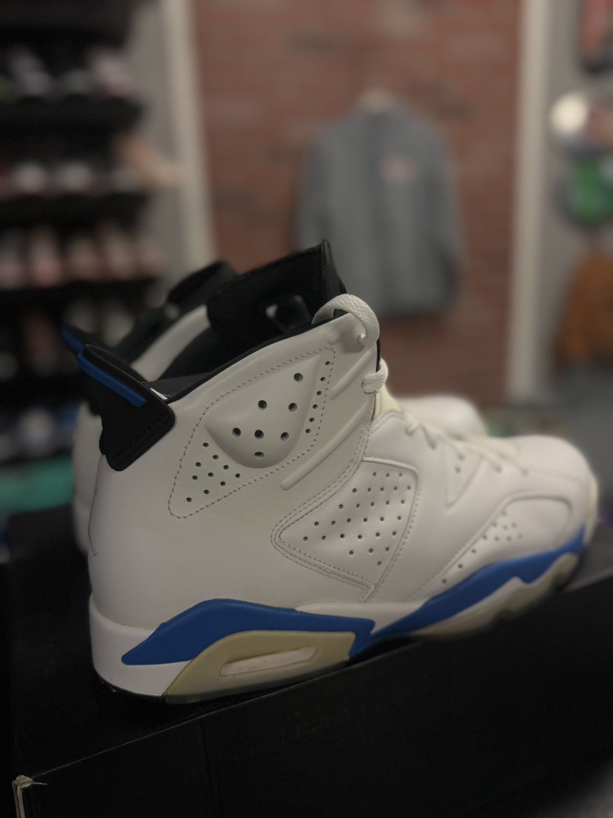 Jordan Brand × Nike Nike Air Jordan 6 Retro Sport Blue 2014 Men's Size 12 Size US 12 / EU 45 - 3 Thumbnail