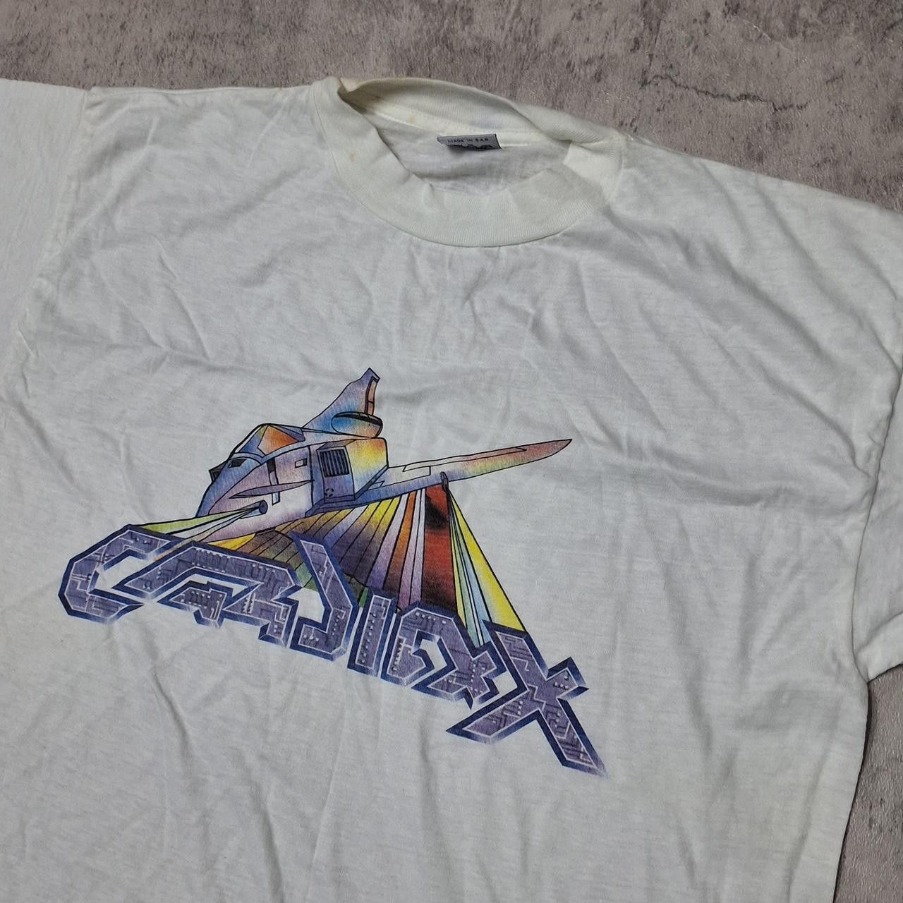 Other 1980s white vintage t-shirt with unique front Size US XL / EU 56 / 4 - 2 Thumbnail