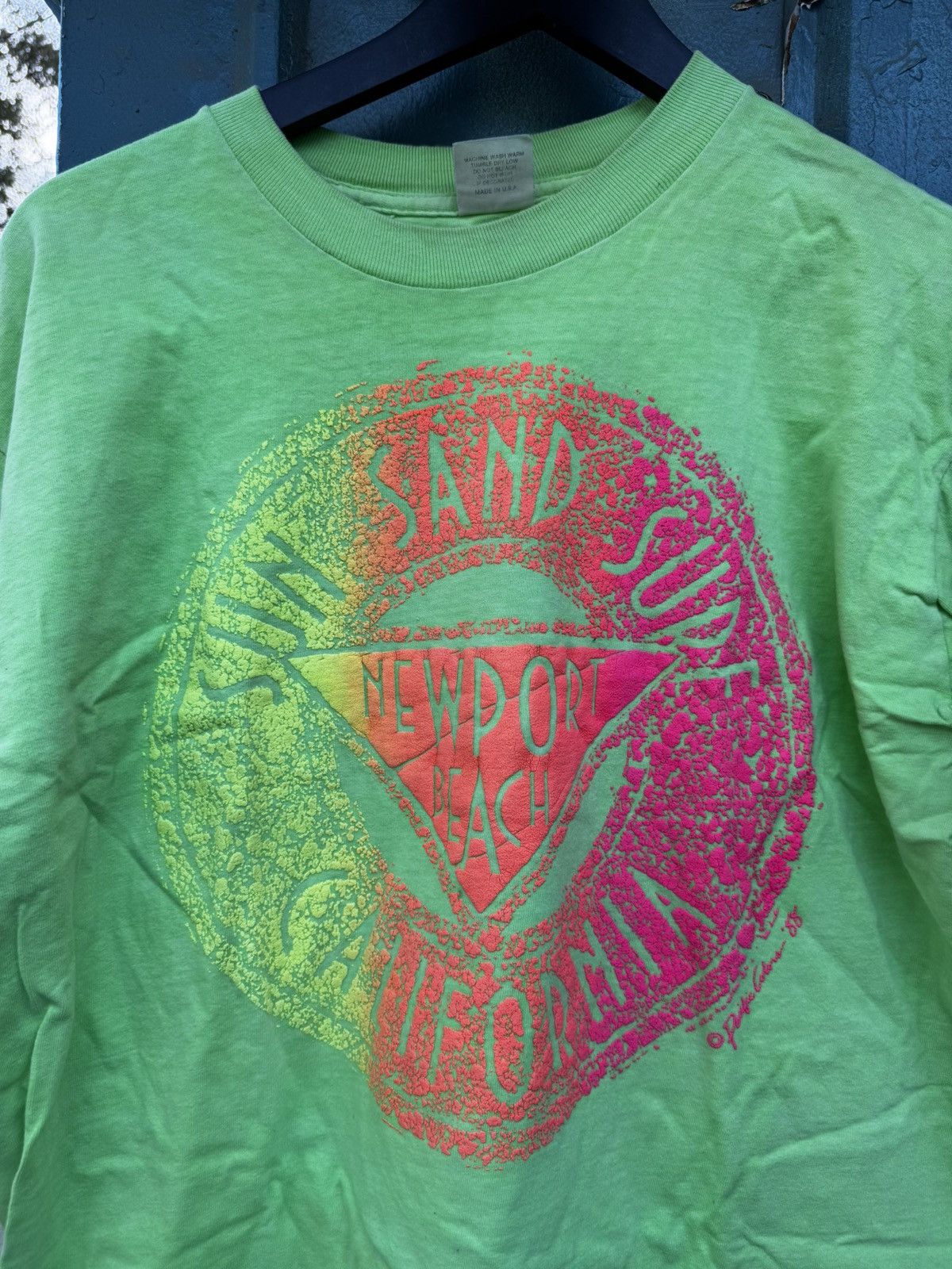 Vintage Made in Usa Newport beach tee Size US XL / EU 56 / 4 - 2 Thumbnail