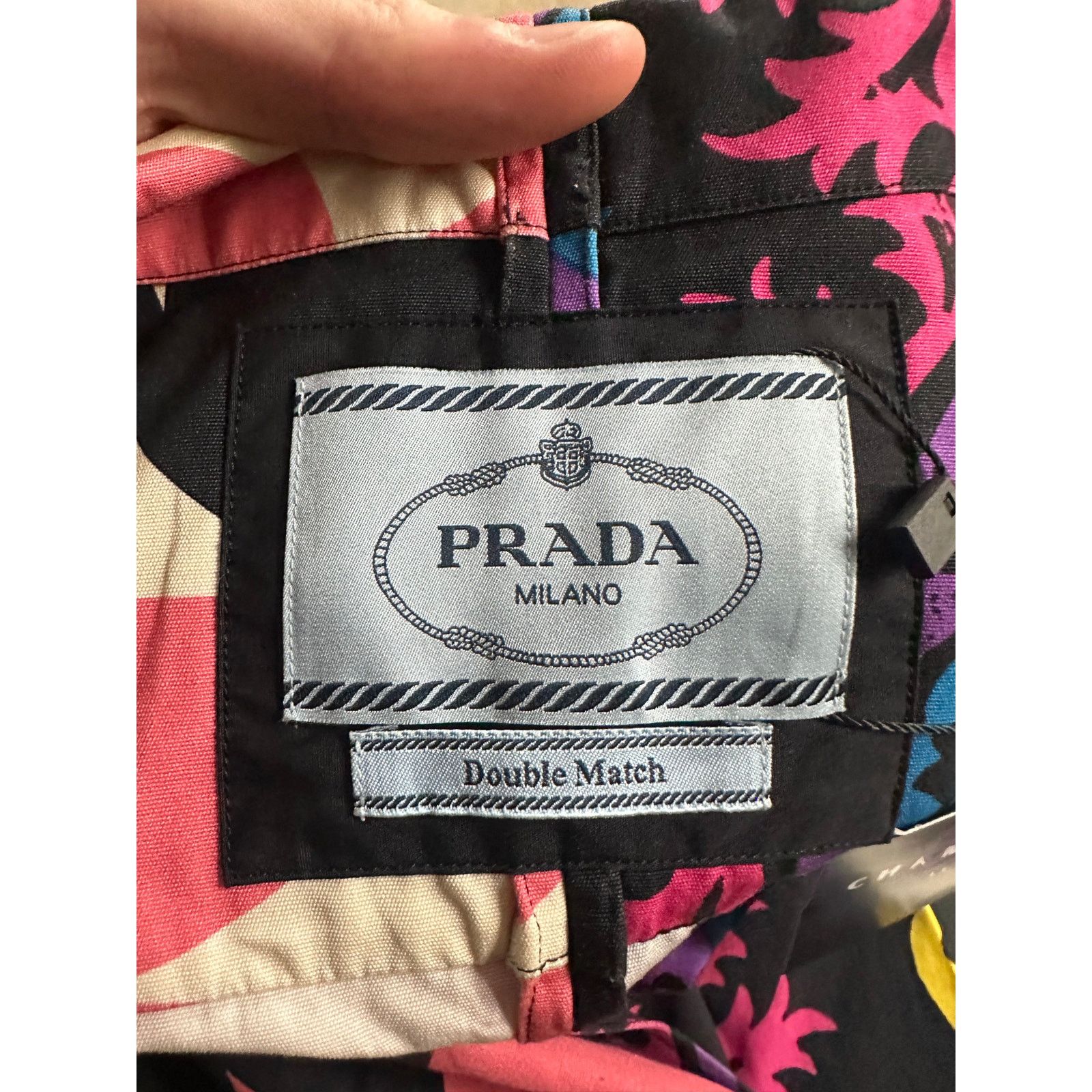 Prada Prada Double Match Shirt Multi Floral Used Small Size US S / EU 44-46 / 1 - 2 Thumbnail