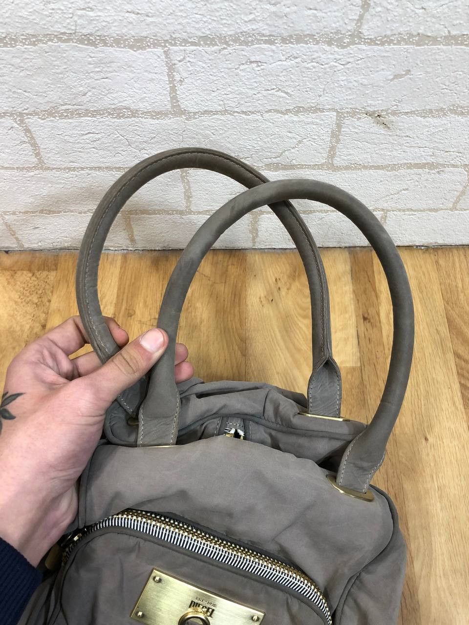 Diesel × Vintage Vintage Diesel Multi Pocket Leather Cargo Bag Avant Garde Size ONE SIZE - 14 Thumbnail