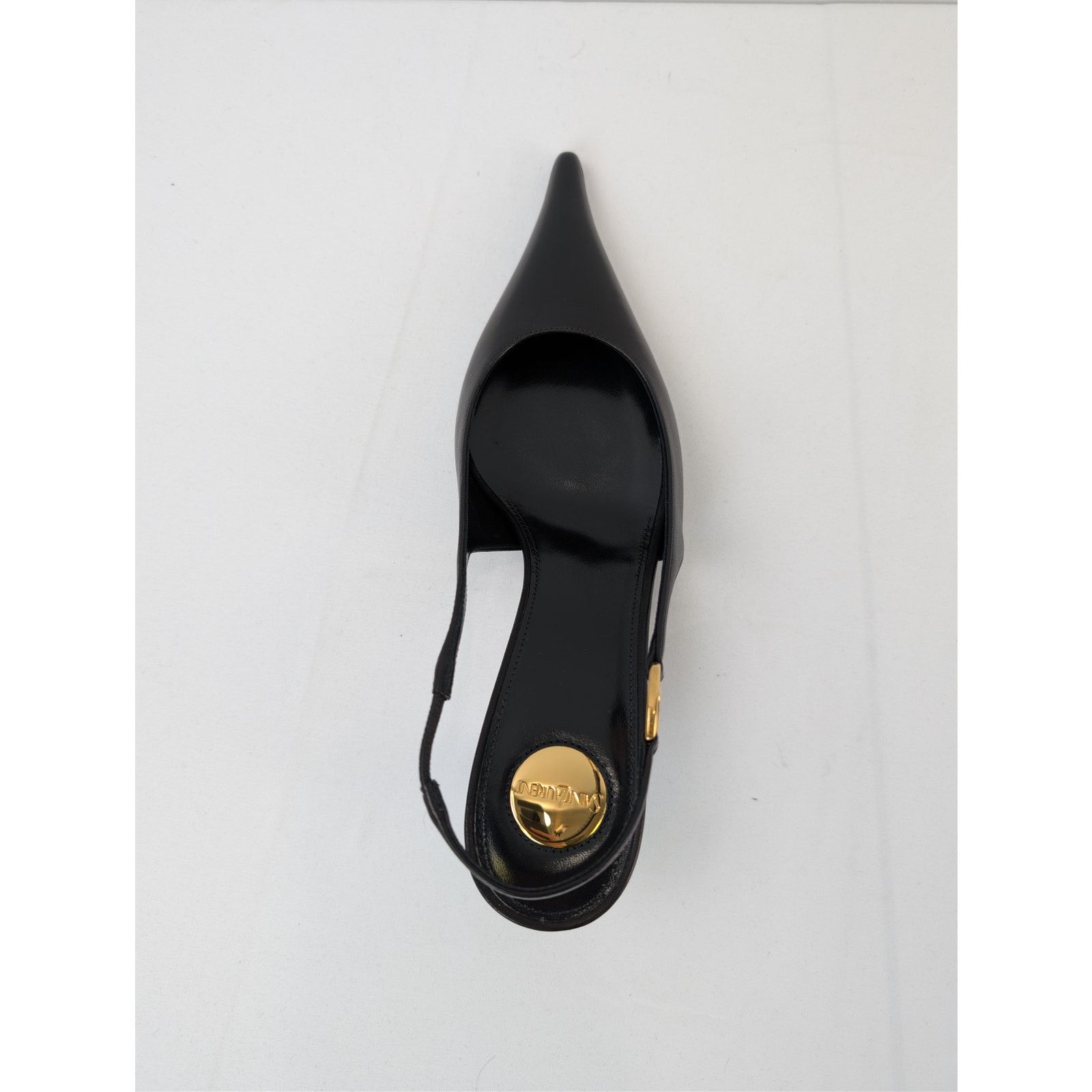 Saint Laurent Paris o1rshd1 Vendome 50 leather slingback pumps Sandal in black Size US 9.5 / IT 39.5 - 16 Thumbnail