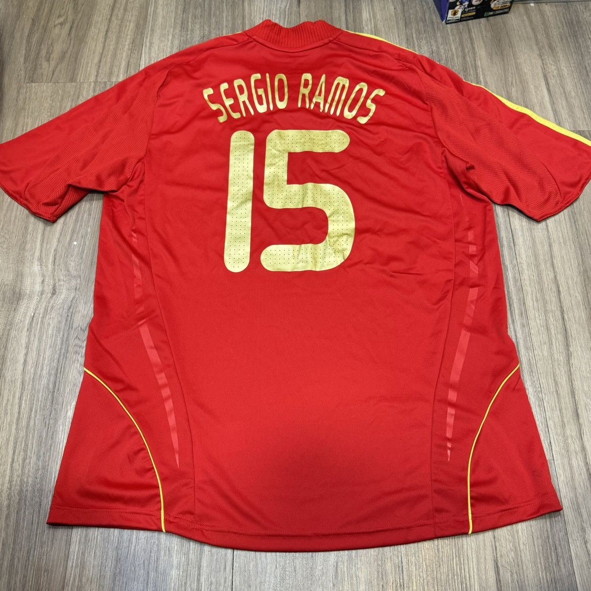 Adidas Spain Euro 2008 home shirt #15 Sergio Ramos | Grailed