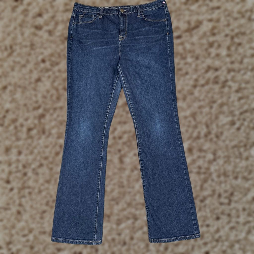 Vintage Weston Wear Jeans Womens 14R Bootcut Denim Blue Dark Wash Mid Rise Stretch 33x32 Size 36" / US 14 / IT 50 - 1 Thumbnail