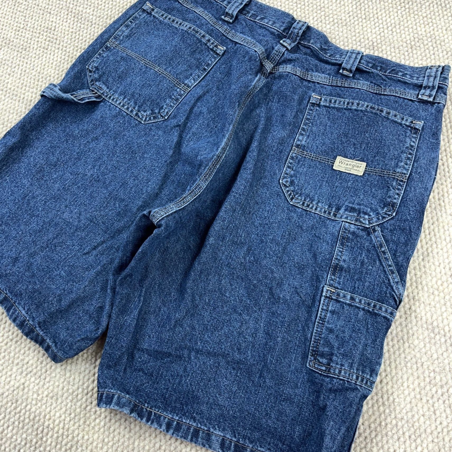Wrangler VINTAGE Wrangler Shorts Men 38 Bermuda Denim Blue 90s Grunge Hip Hop Rockabilly Classic Workwear Casual Baggy Jorts Relaxed 5-Pocket Size US 38 / EU 54 - 4 Thumbnail