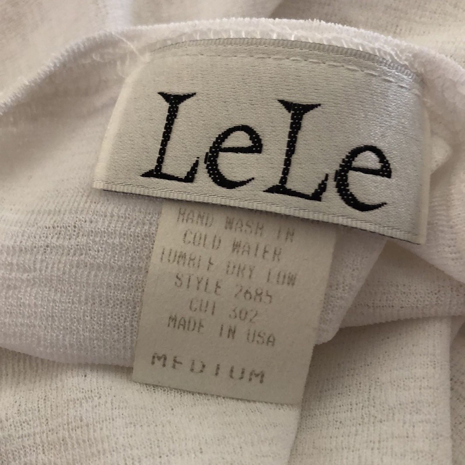 Designer Lele brand flutter sleeve sheer top white M Size M / US 6-8 / IT 42-44 - 6 Thumbnail
