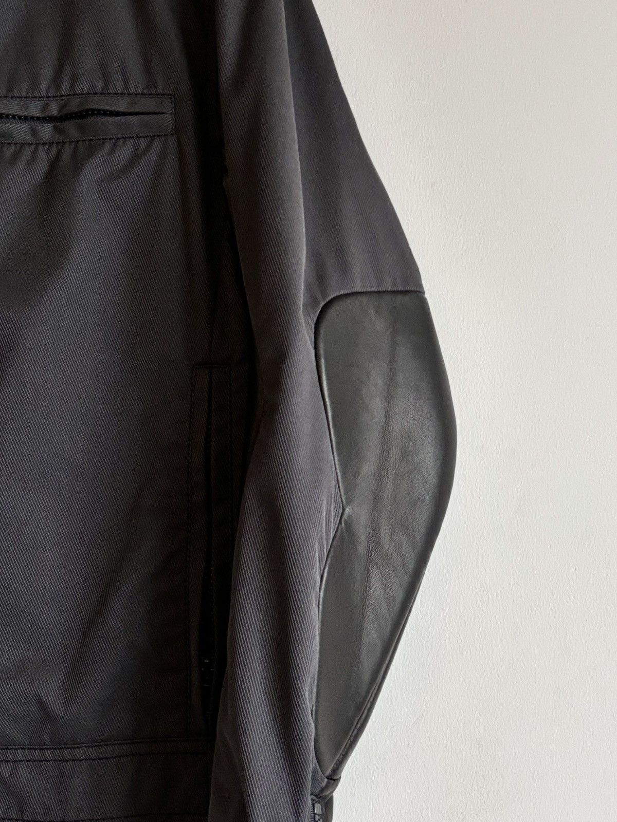 Maison Margiela Maison Martin Margiela | Leather-Paneled Motorcycle Jacket Size US S / EU 44-46 / 1 - 5 Thumbnail