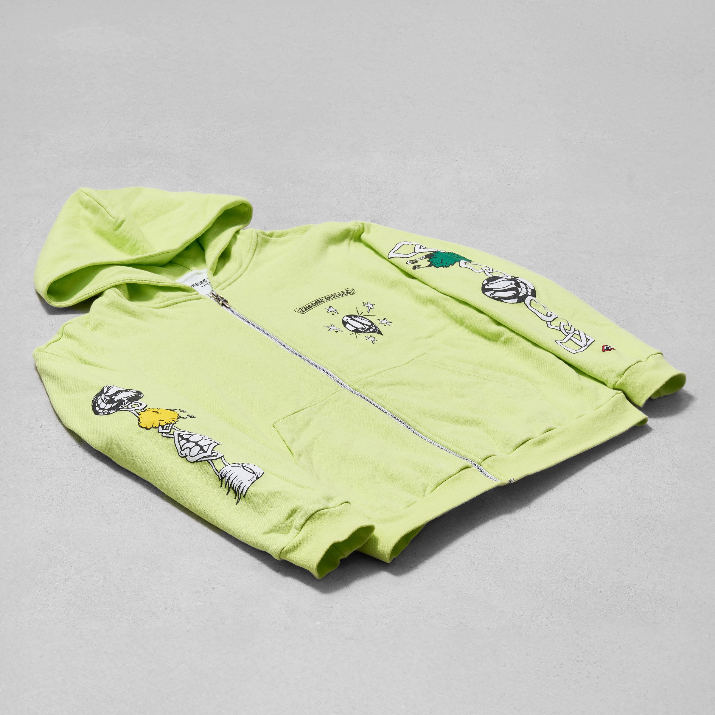 Chrome Hearts CHROME HEARTS Matty Boy Link Zip Hoodie Lime Size US S / EU 44-46 / 1 - 2 Thumbnail