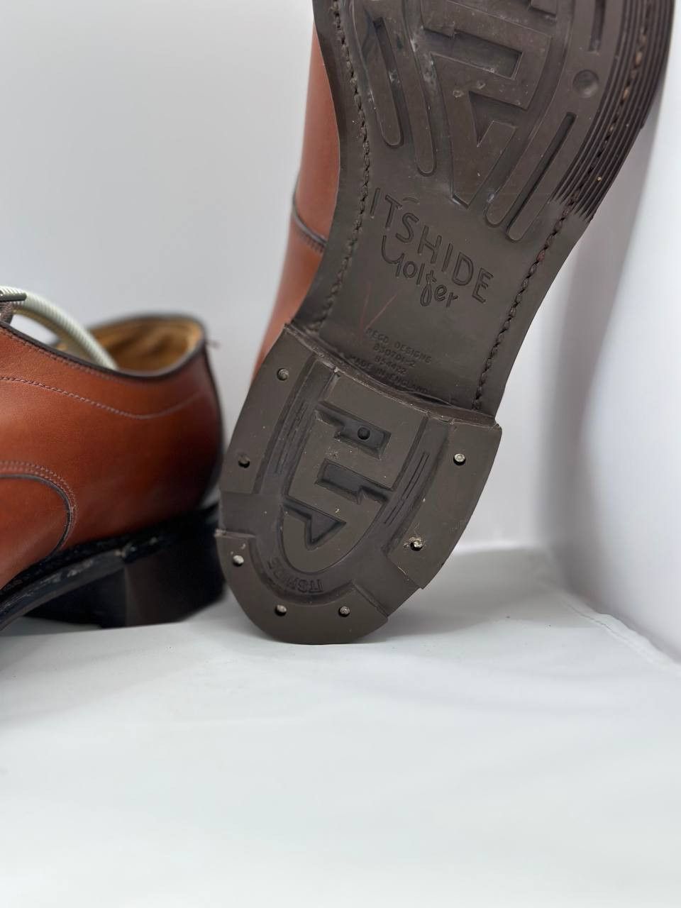 Loake Loake Bros Brown Derby Shoes Made in England Leather Sole Size US 7 / EU 40 - 10 Thumbnail