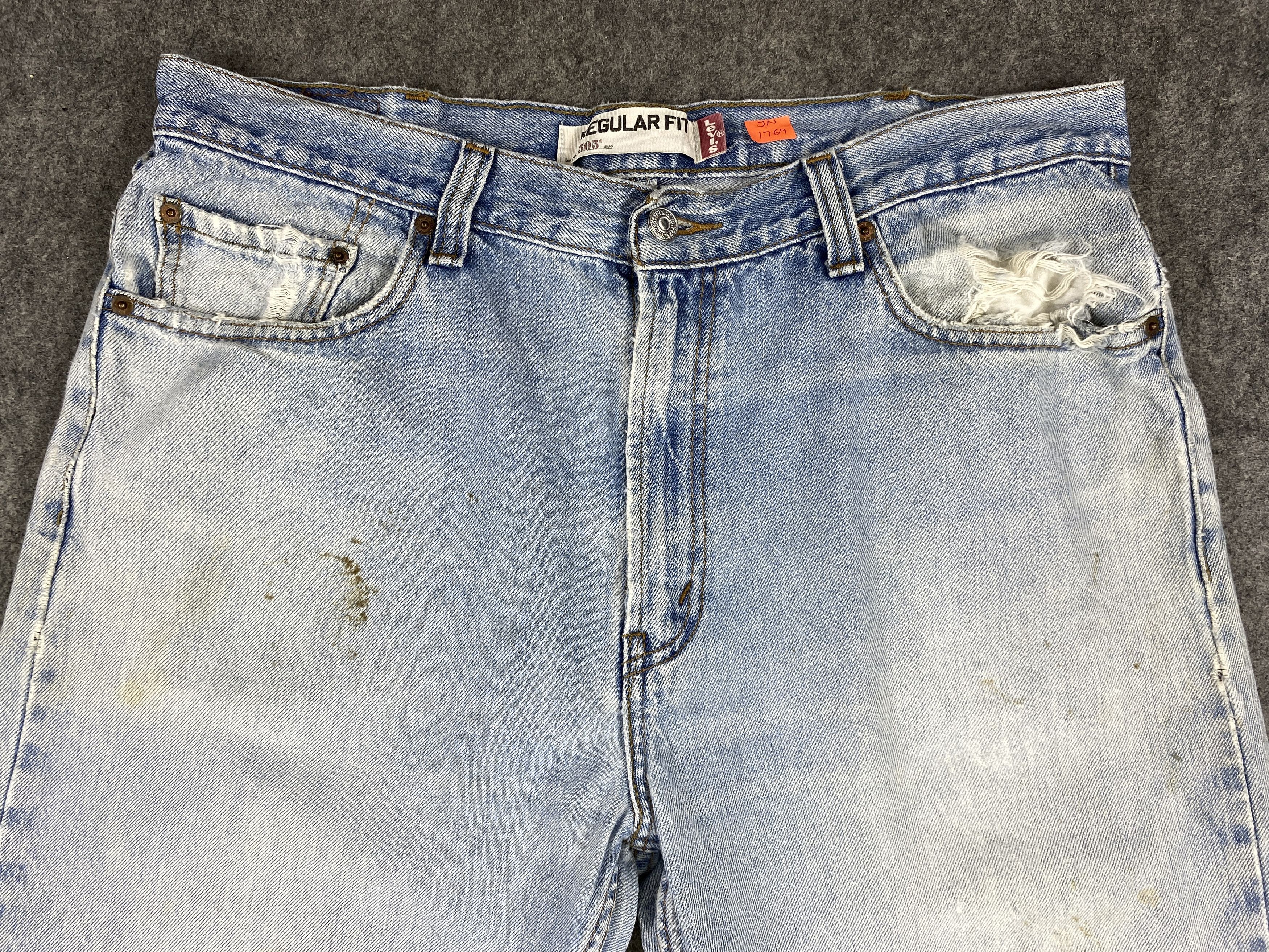 Levi's Light Blue Wash Vintage Levi's 505 36x28.5 Denim -JN1769 Size US 36 / EU 52 - 3 Thumbnail