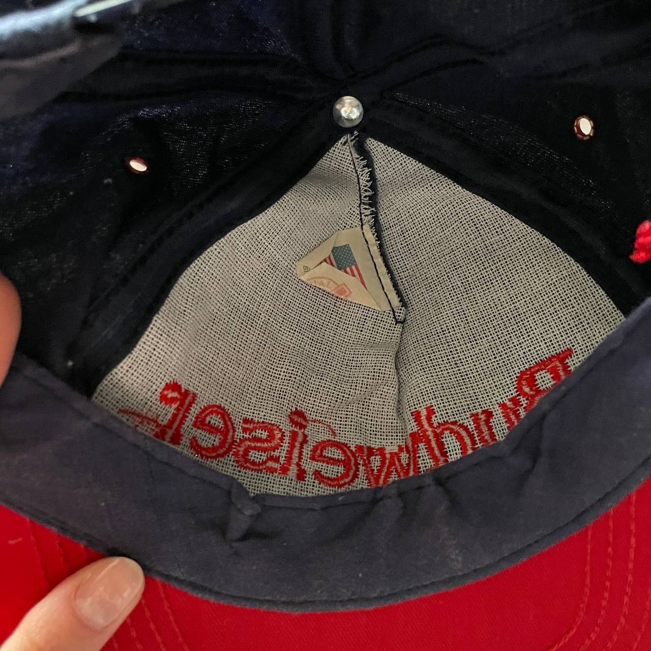 Budweiser VINTAGE 90S BUDWEISER RARE USA SNAPBACK CAP Size ONE SIZE - 4 Thumbnail