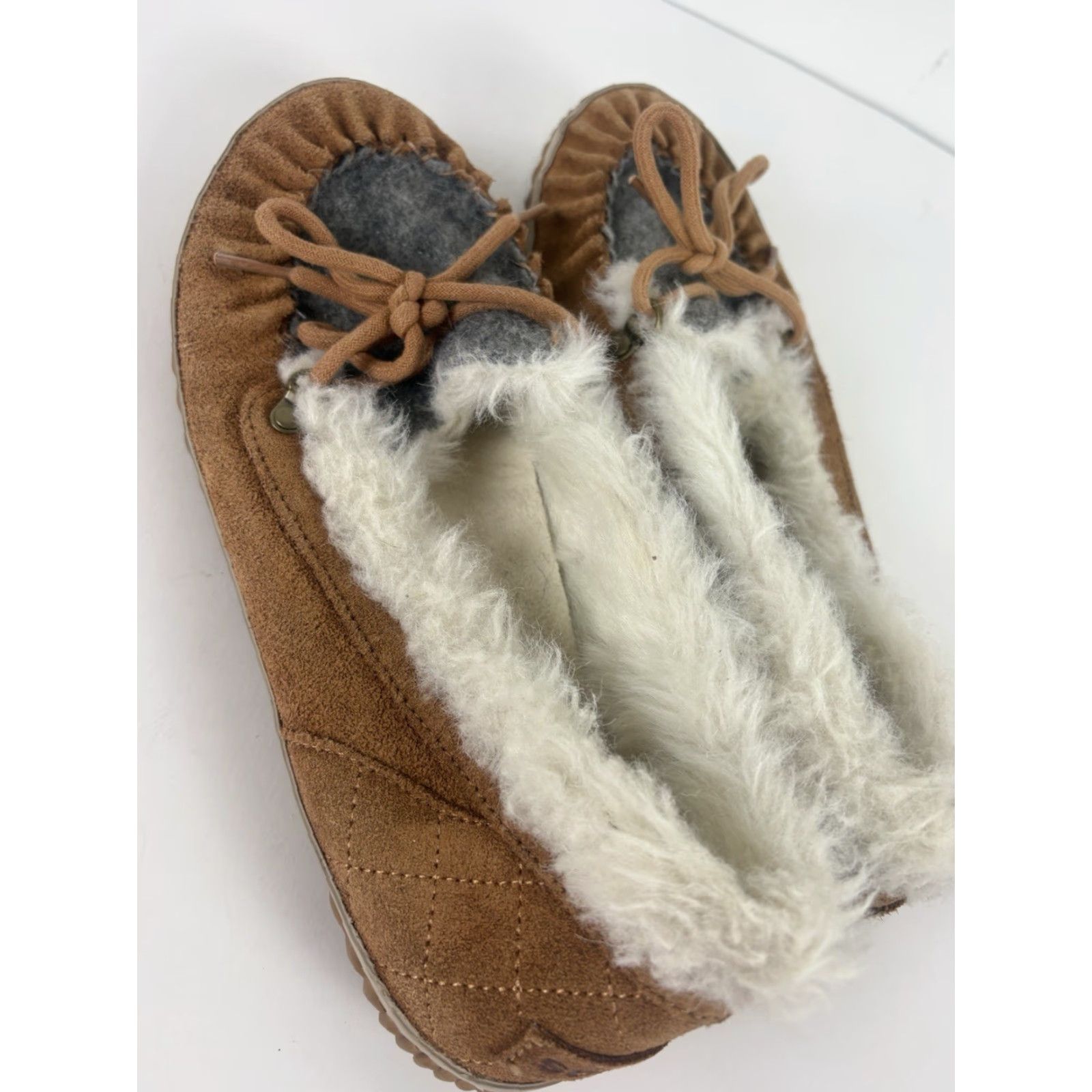 SOREL Sorel Slip-Ons Womens Size 9 Suede Faux Fur Multicolor Casual Round Toe Shoes Size ONE SIZE - 2 Thumbnail