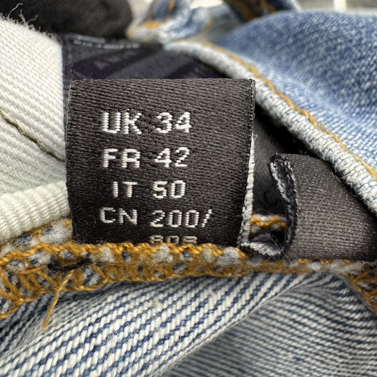 Amiri Amiri Chemist Leather Star Patch Jeans Light Indigo Size US 34 / EU 50 - 17 Thumbnail