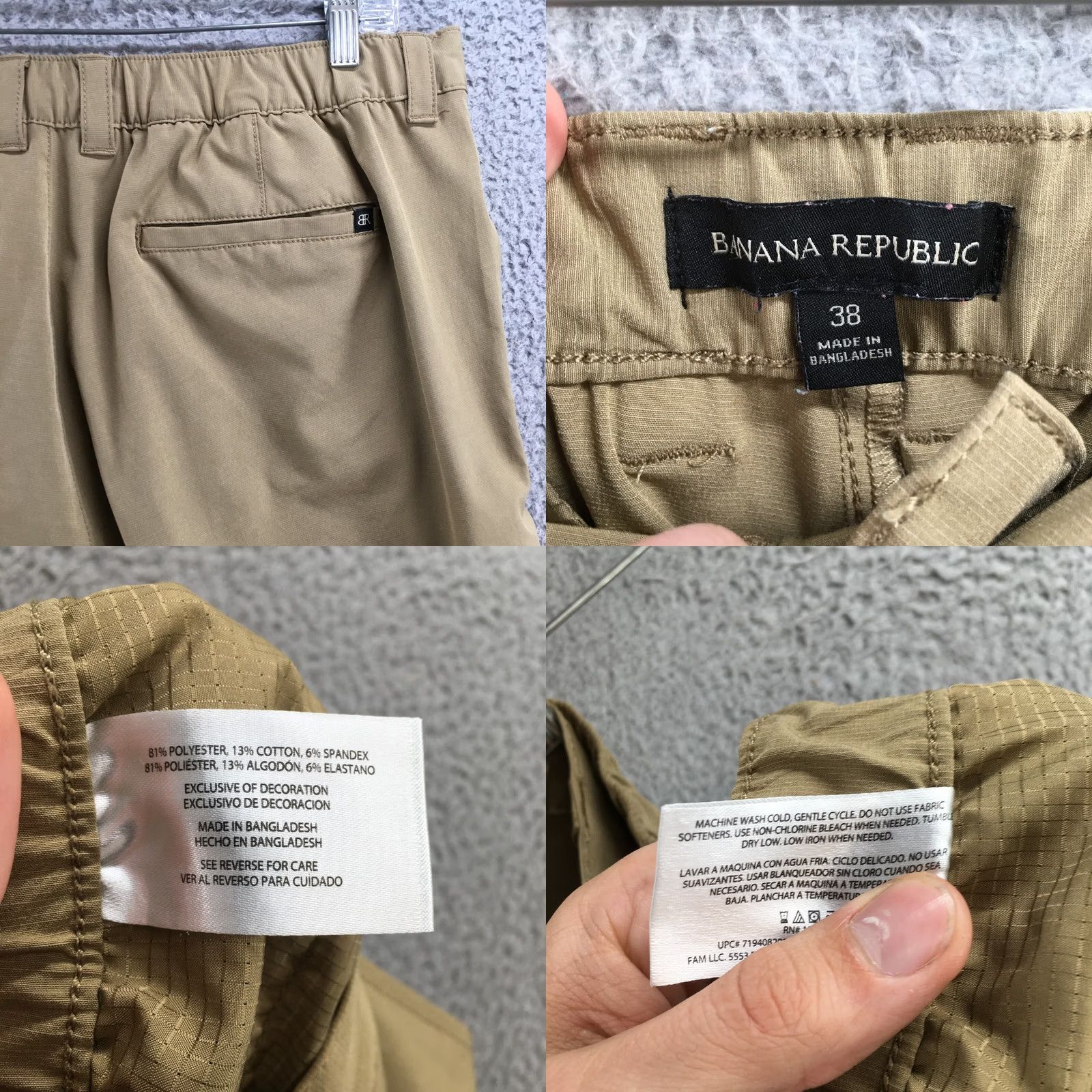 Banana Republic Banana Republic Chino Shorts Mens Beige 38 High Rise Flat Front Shorts Mens Regular Baggy? Size US 38 / EU 54 - 9 Thumbnail