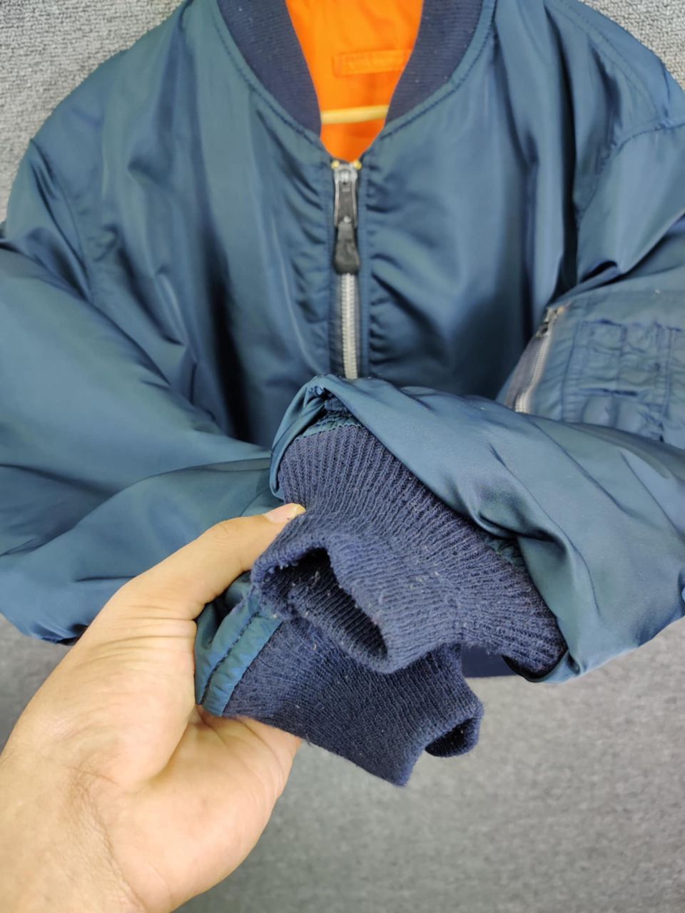 Alpha Industries Vintage 90s Alpha Industries MA-1 Flight Bomber Jacket Size US M / EU 48-50 / 2 - 8 Thumbnail