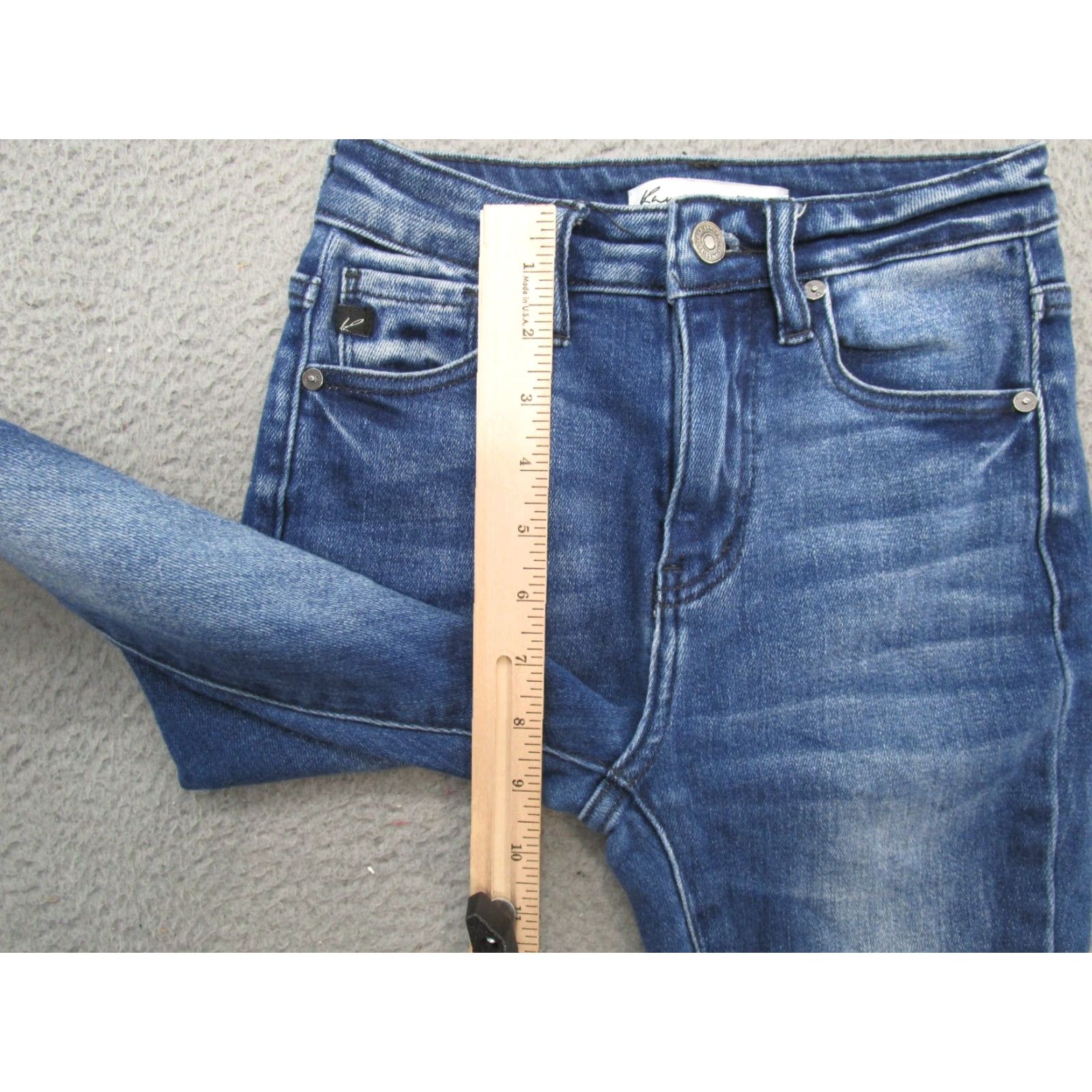 Vintage Kancan Jeans Women's Stretch Ankle Skinny Jeans Blue 23 Slim Fit KanCan Womens Size 23 Skinny Size 40" / US 18 - 7 Thumbnail