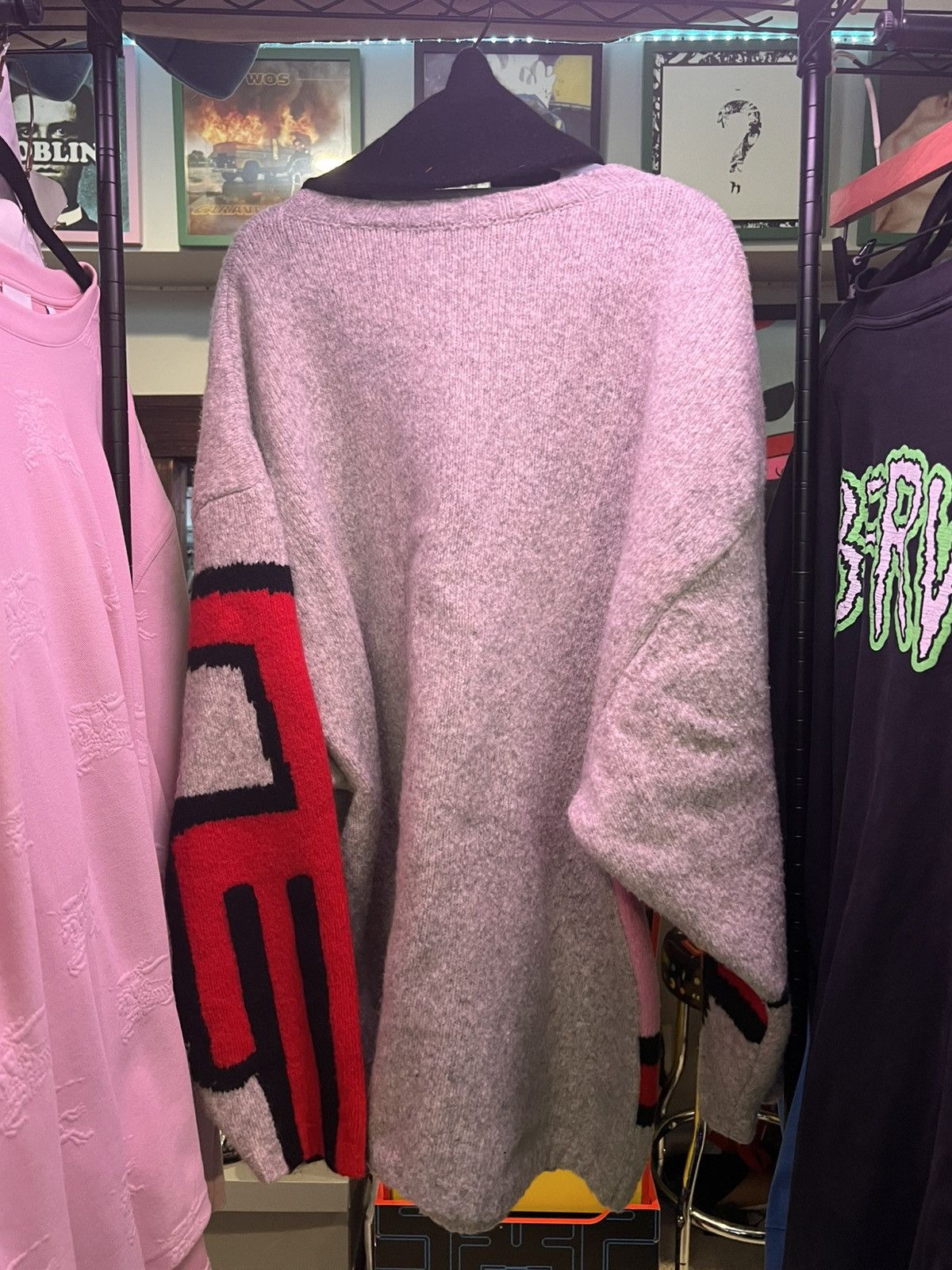 Walter Van Beirendonck Moon Eye Scarf Knit Sweater Size US L / EU 52-54 / 3 - 2 Thumbnail
