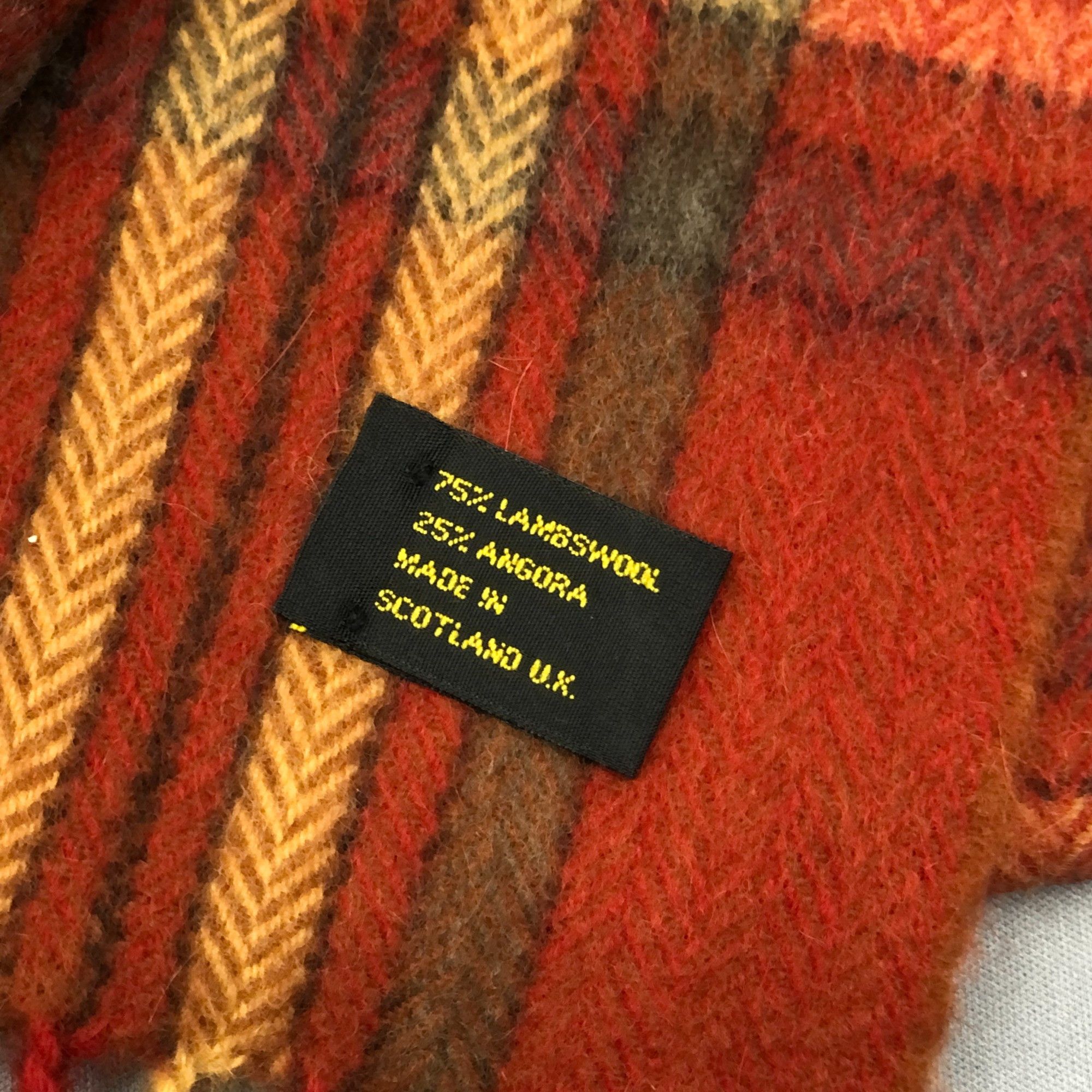 Lancel Vintage Lancel Scarf Muffler Wool Plaid Winter Scarves Size ONE SIZE - 6 Thumbnail
