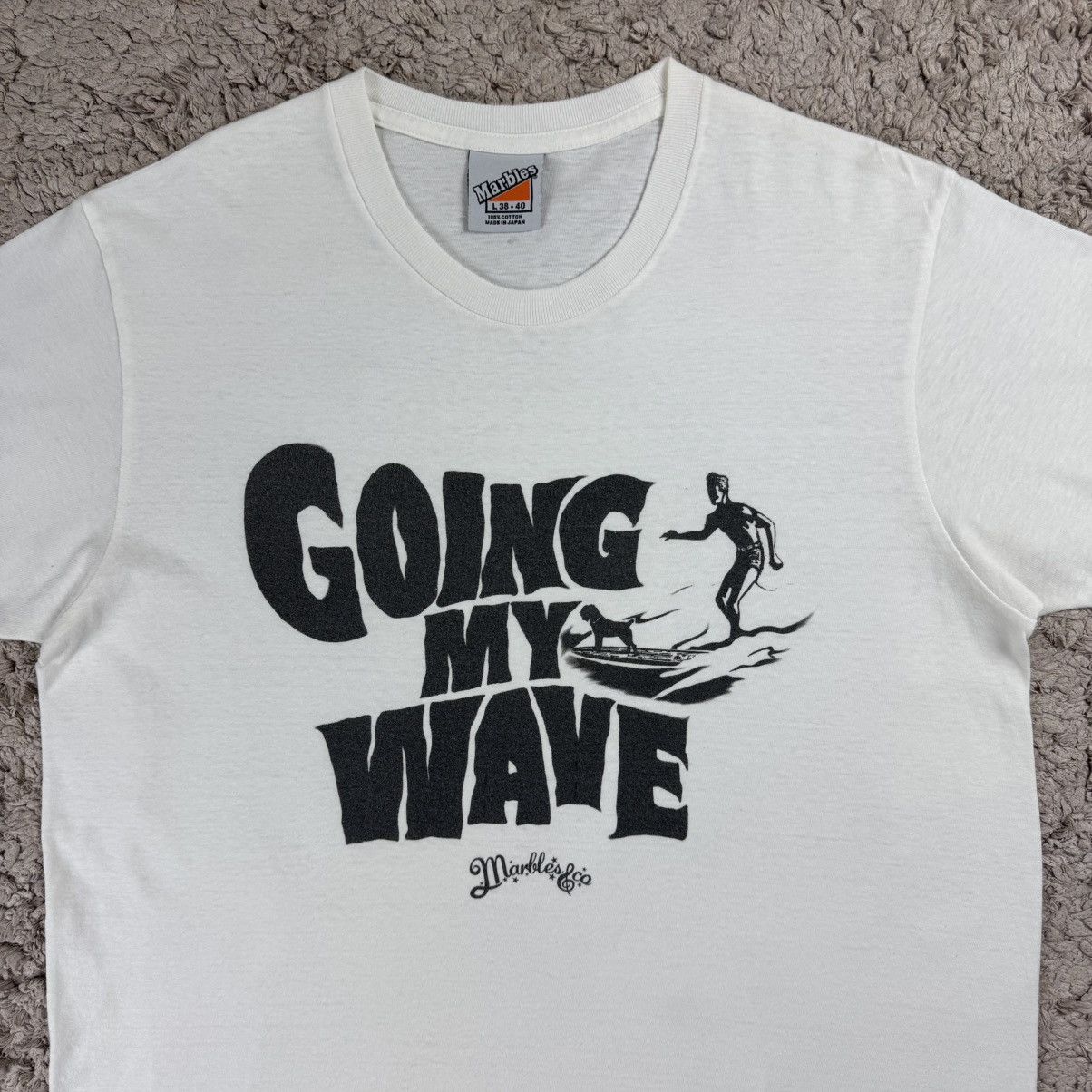 Japanese Brand Vintage Marbles & Co Japan Going My Wave T-shirt Size US L / EU 52-54 / 3 - 5 Thumbnail