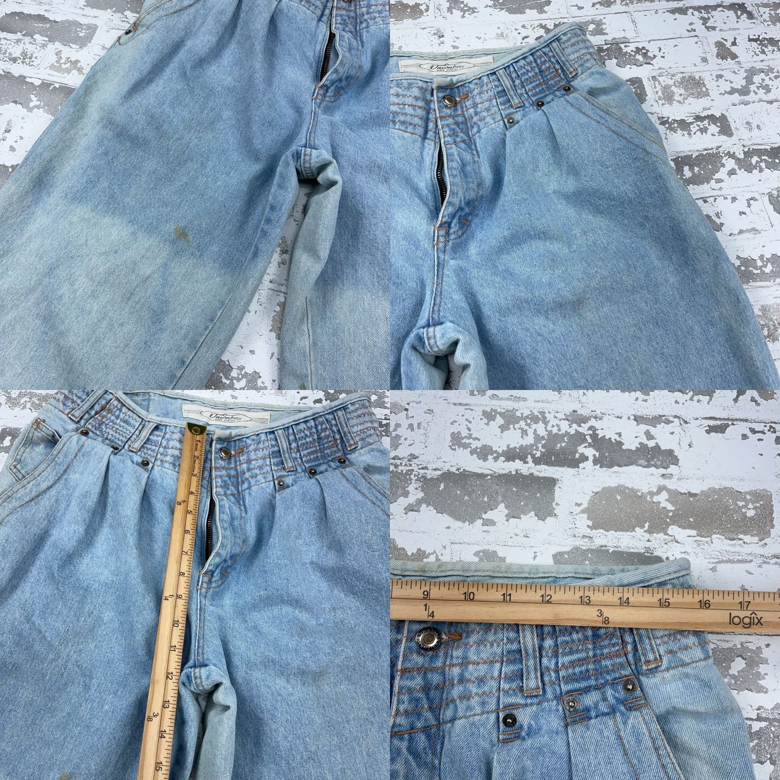 Vintage VINTAGE UNIONBAY Jeans Men 34x30 Baggy Tapered Leg Blue denim 5-pocket Work Grunge 70s 80s Classic Mens Jeans Size US 34 / EU 50 - 8 Thumbnail