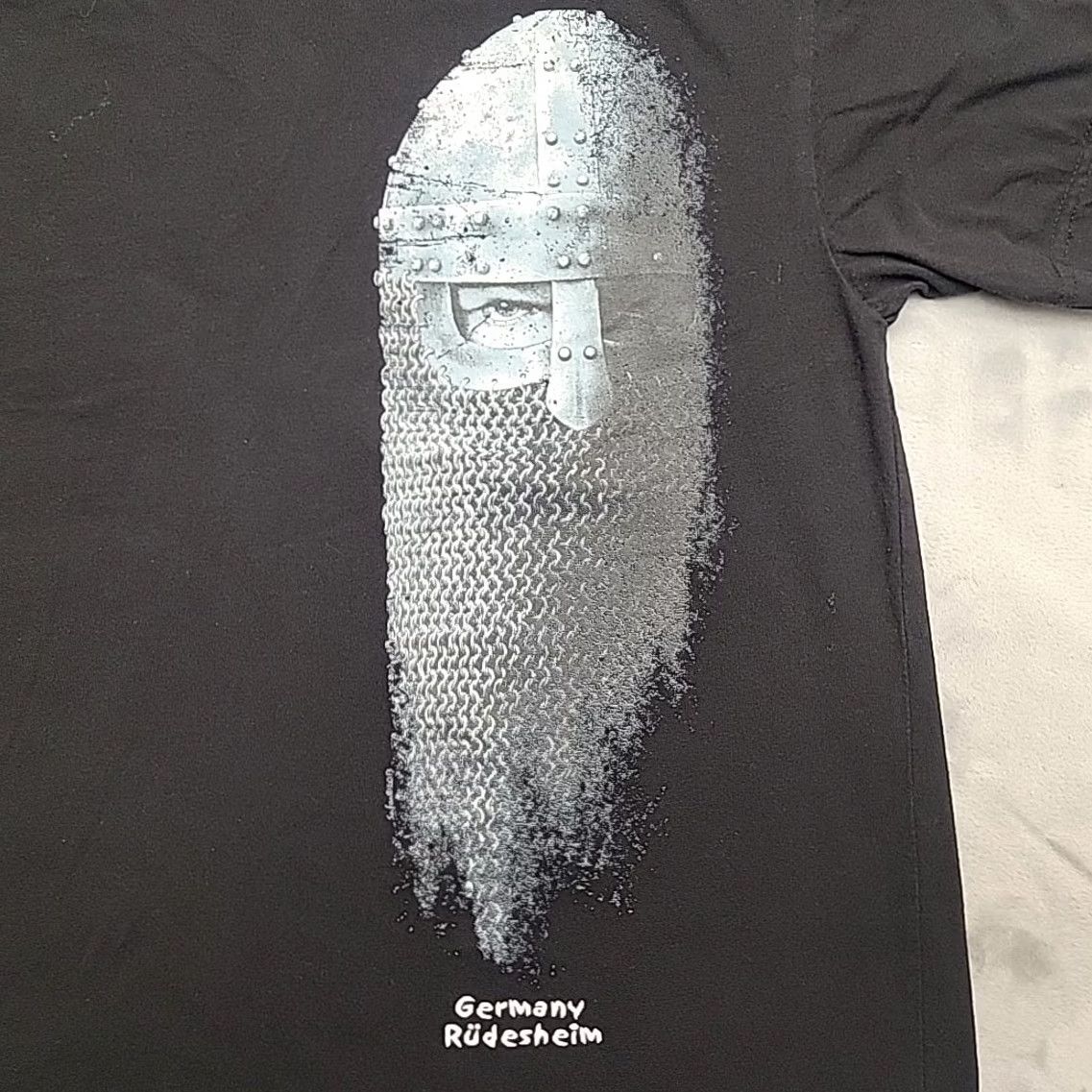Vintage VINTAGE Safon Rudesheim Germany Shirt Mens S Black Medieval Chainmail Helmet European tourist Crew Neck Graphic Print T-Shirt Mens BLAH Size US S / EU 44-46 / 1 - 2 Thumbnail