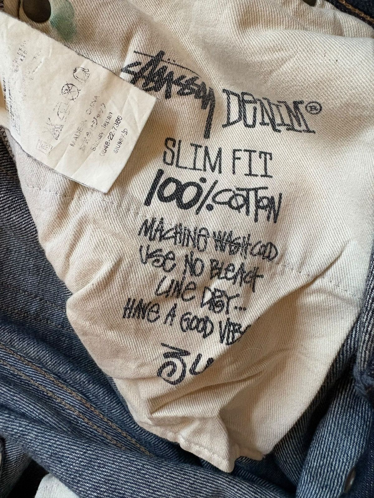 Stussy Vintage Stussy Button Fly Mud Wash Distressed Jeans Size US 34 / EU 50 - 11 Thumbnail