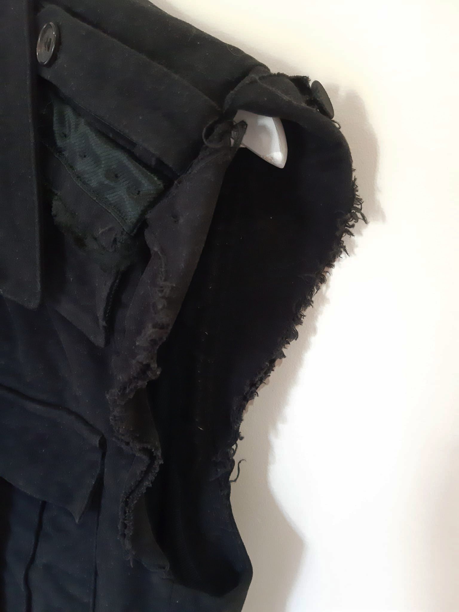 Dior × Hedi Slimane Dior FW03 "Luster" Wool Moleskin Napoleon Military Vest Size US M / EU 48-50 / 2 - 6 Thumbnail