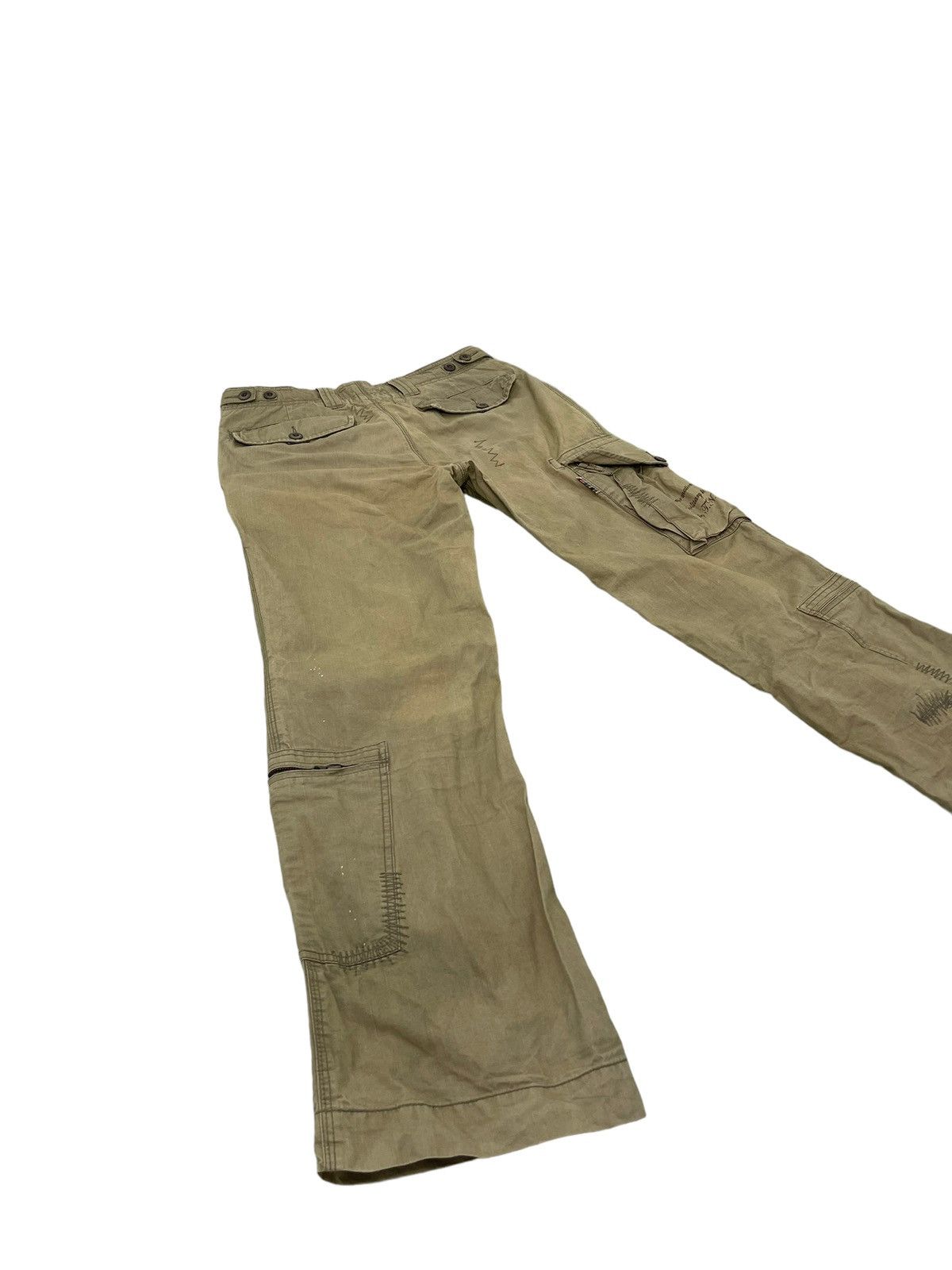 Japanese Brand Loose Cargo 291295 Homme Multi Pockets Boro 6🟦7 Size US 34 / EU 50 - 11 Thumbnail
