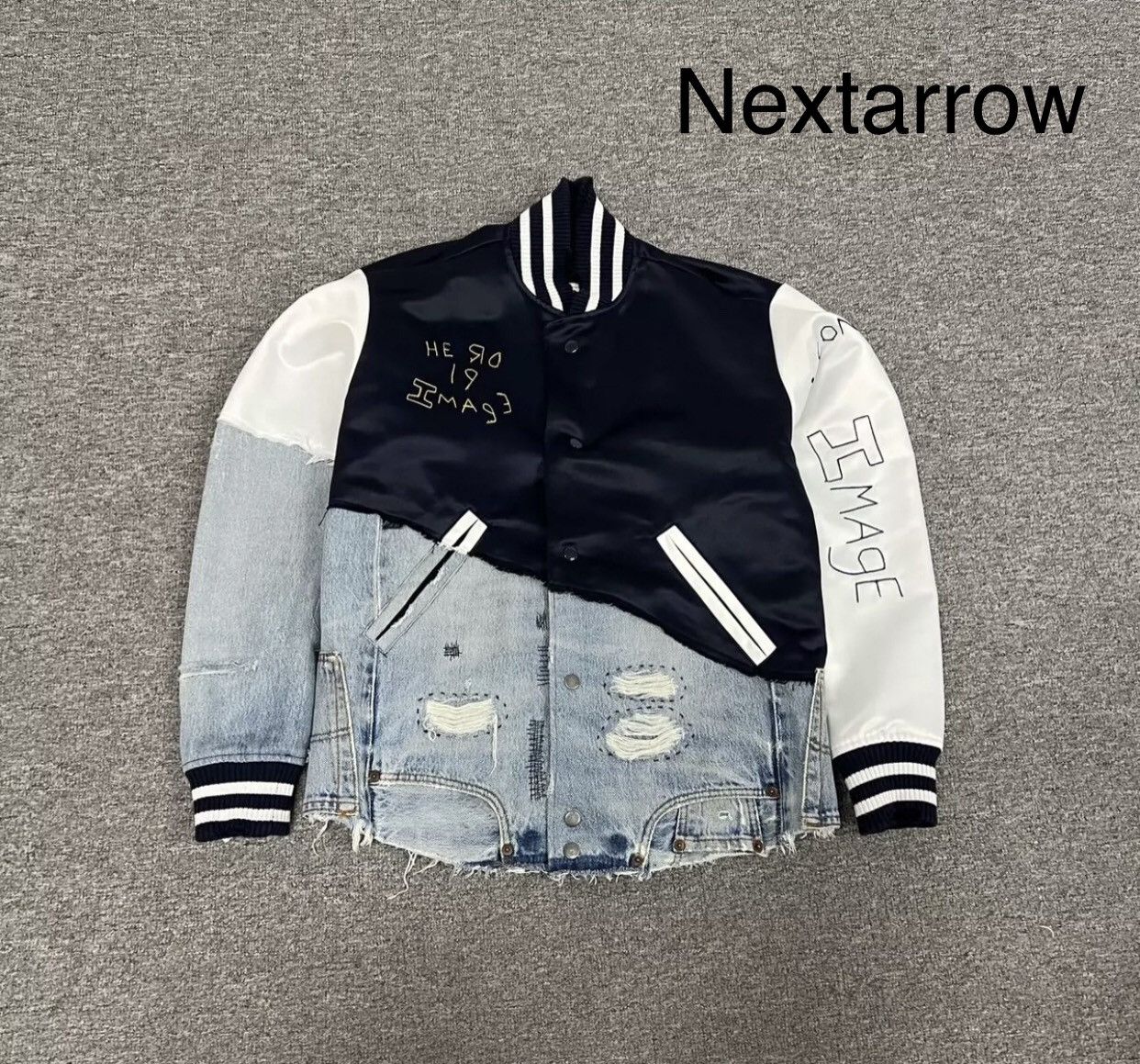 Greg Lauren Denim Track Jacket | Grailed