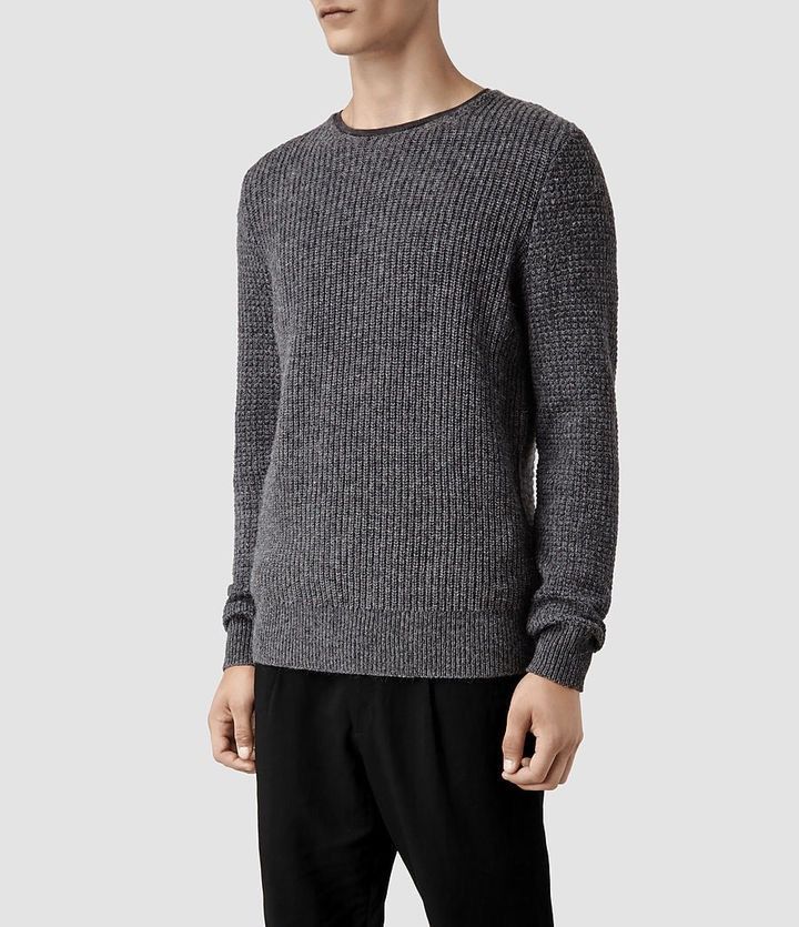 Allsaints Allsaints Wreck Crew Wool / Alpaca / Nylon Knit Sweater Size US S / EU 44-46 / 1 - 1 Thumbnail