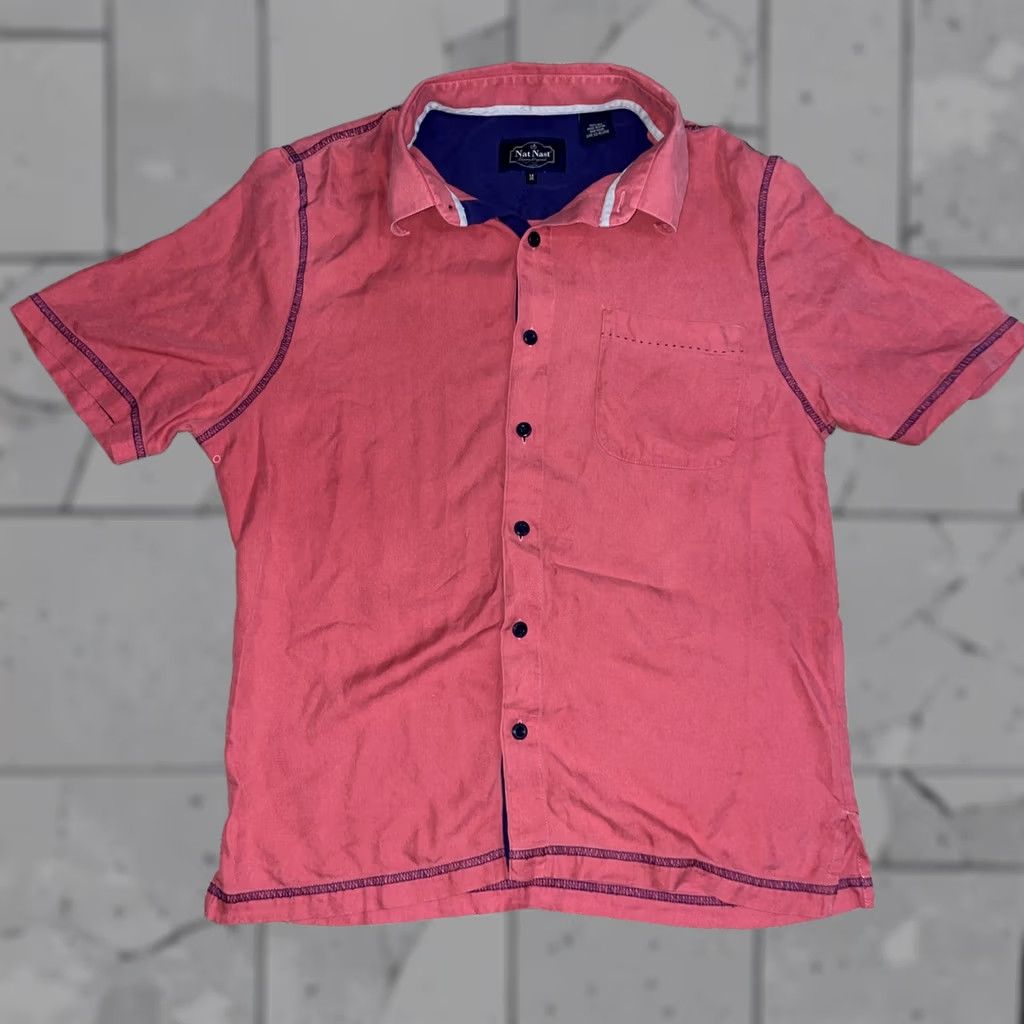 Nat Nast Nat Nast luxury originals red Button-Down shirt Mens M Size US M / EU 48-50 / 2 - 1 Thumbnail
