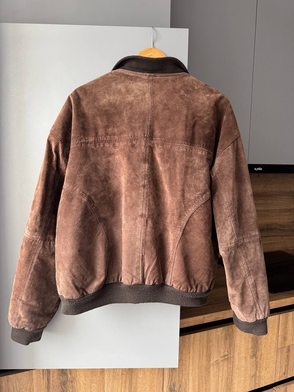 Vintage Vintage suede bomber jacket cowboy farm trucker Size US L / EU 52-54 / 3 - 9 Thumbnail