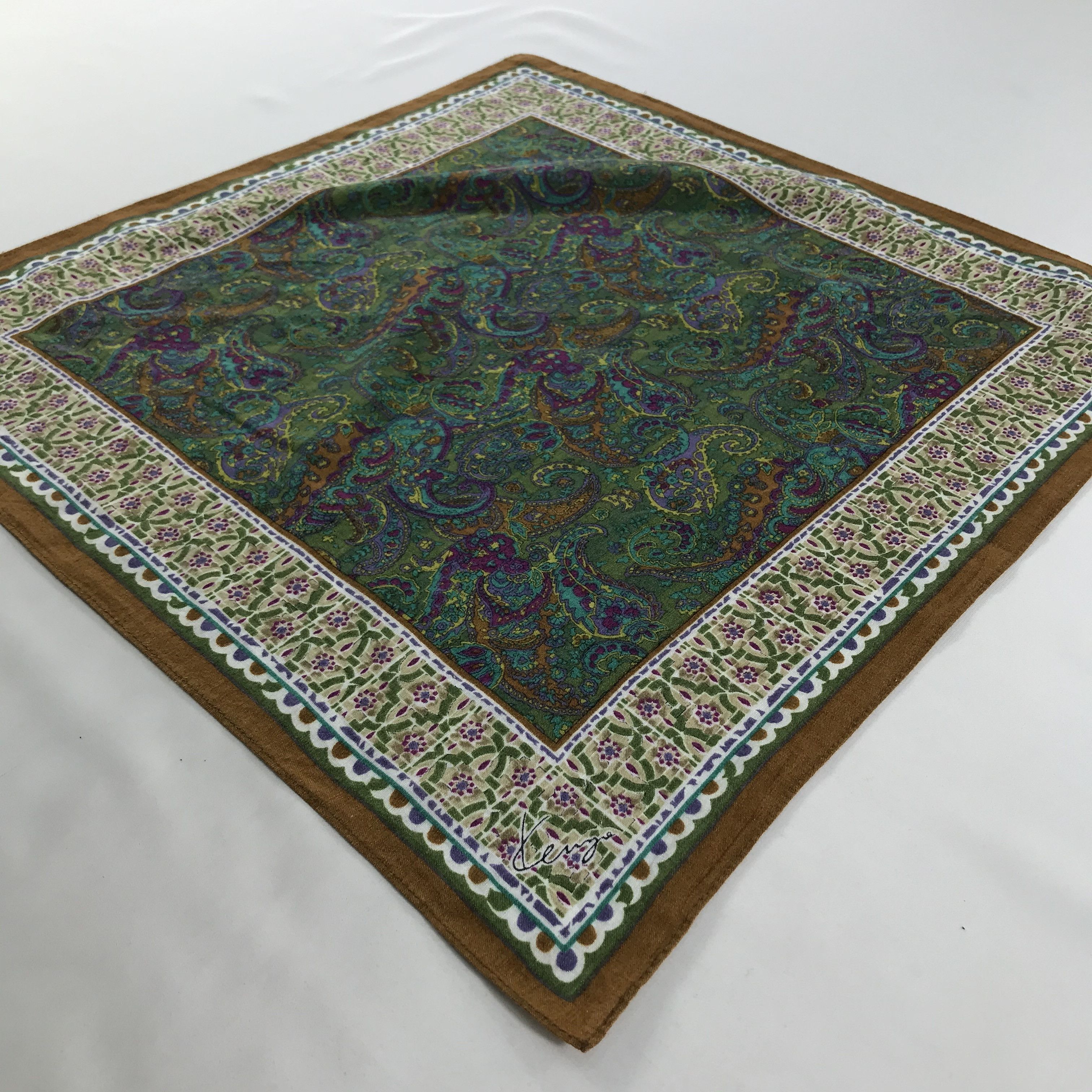Kenzo × Vintage Kenzo Bandana / Handkerchief / Neckerchief - S1661 Size ONE SIZE - 2 Thumbnail